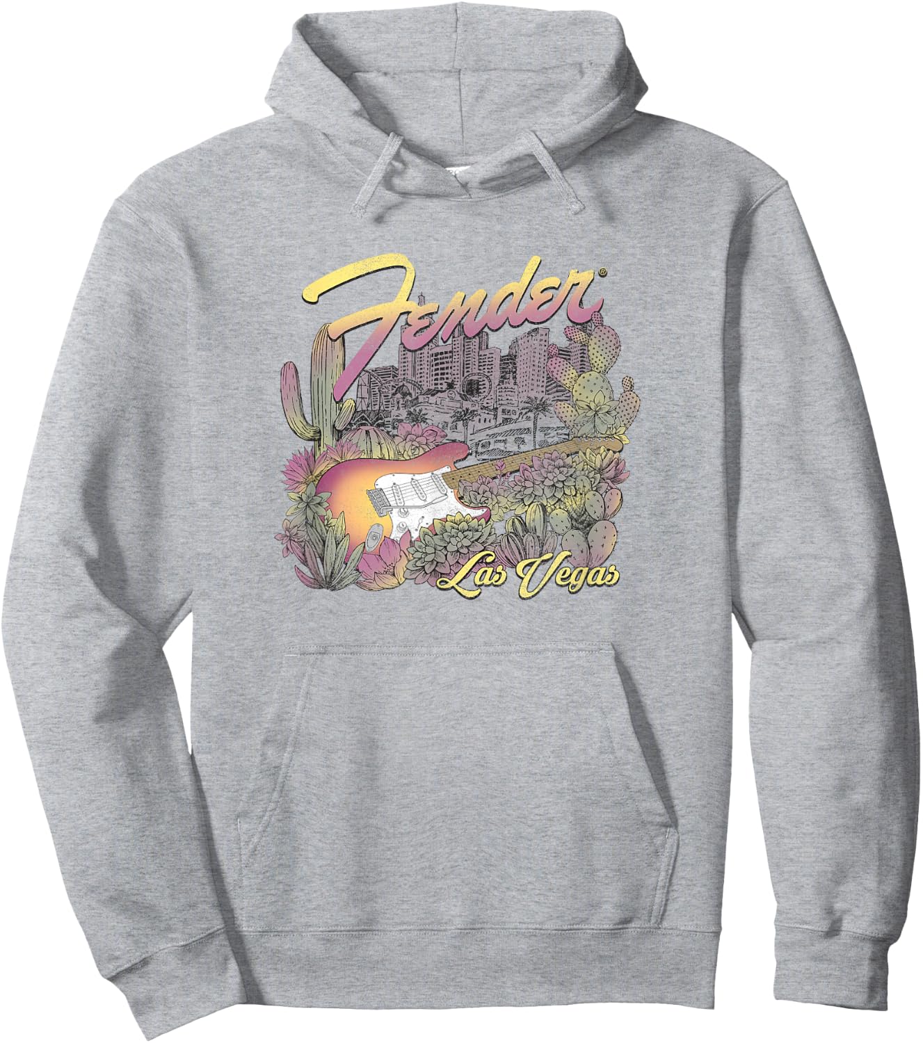 Fender Guitar Las Vegas Casino Resort Hoodie - Hoodie | Ash