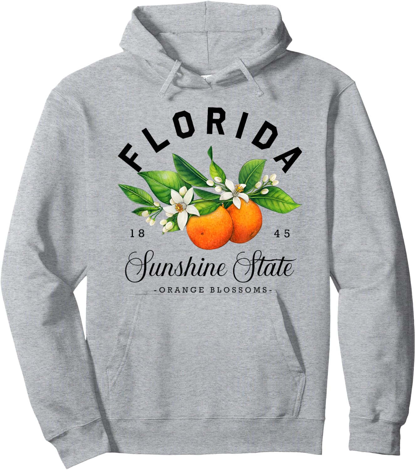 Florida Shirt, Watercolor Orange Blossoms Hoodie - Hoodie | Ash