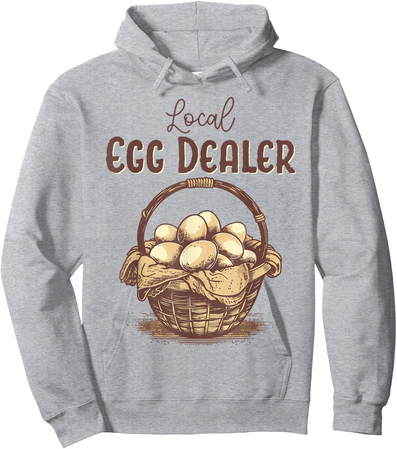 Cute Local Egg Dealer for Chicken Lady Mama Hoodie - Hoodie | Ash