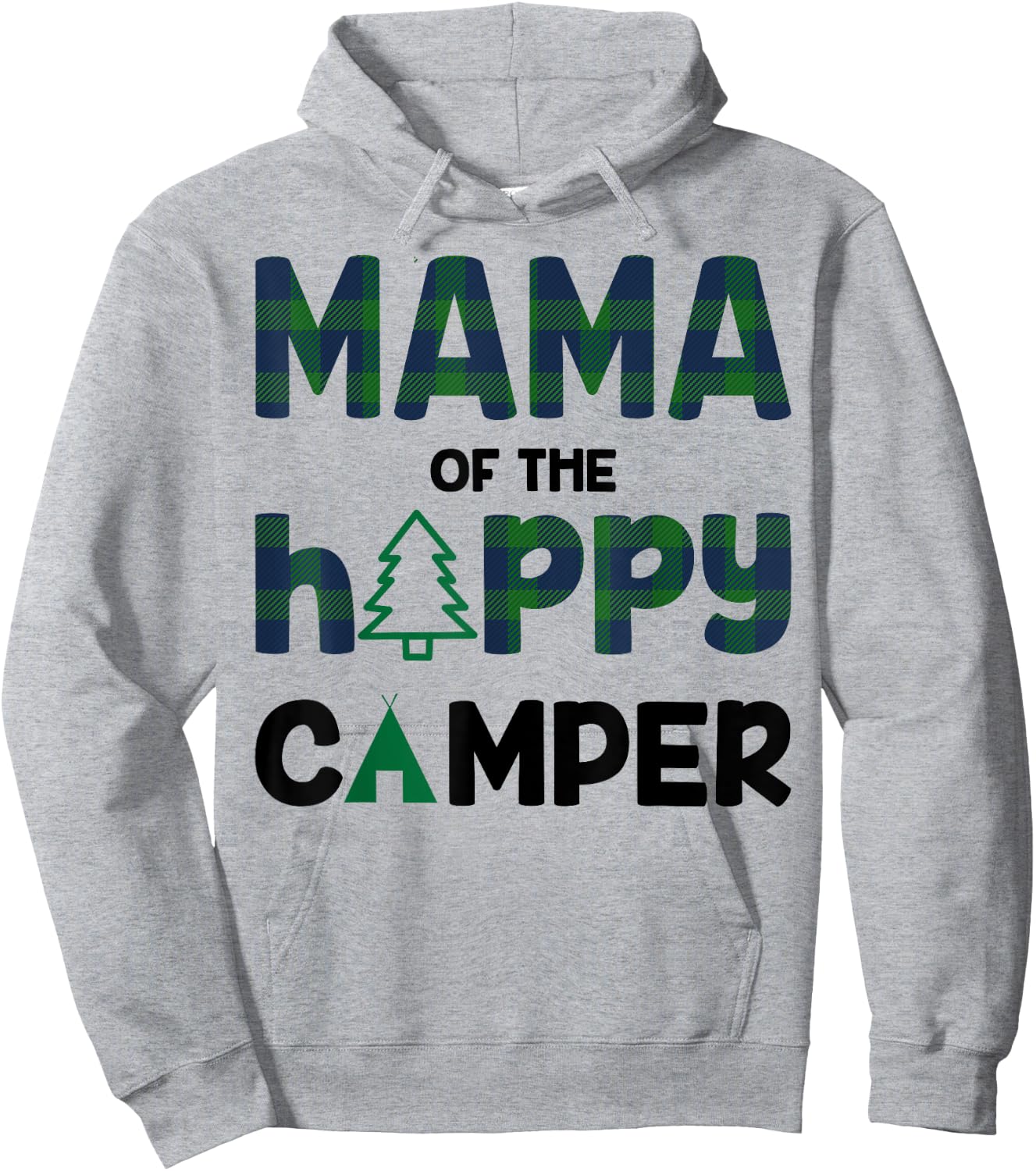 Mama of Happy Camper 1st Birthday Mama Hoodie - Hoodie | Ash