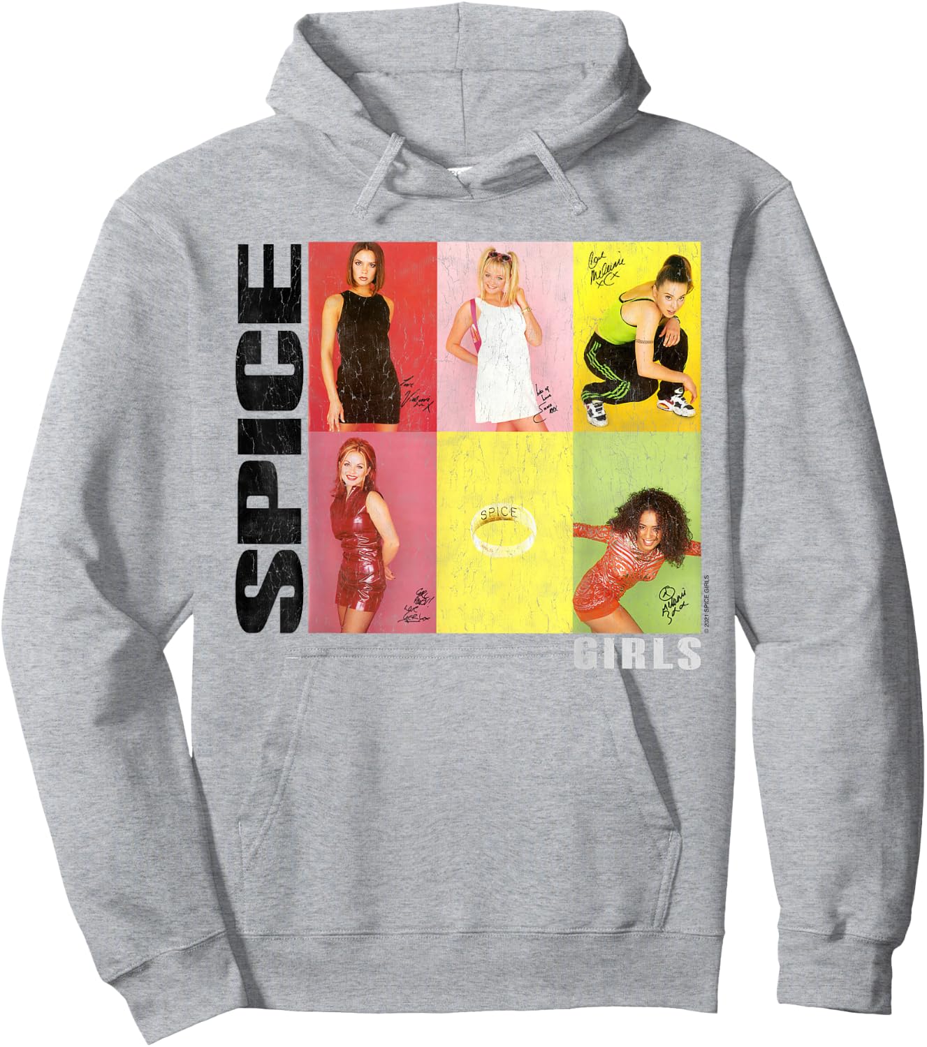 Official Spice Girls Signitures Hoodie - Hoodie | Ash