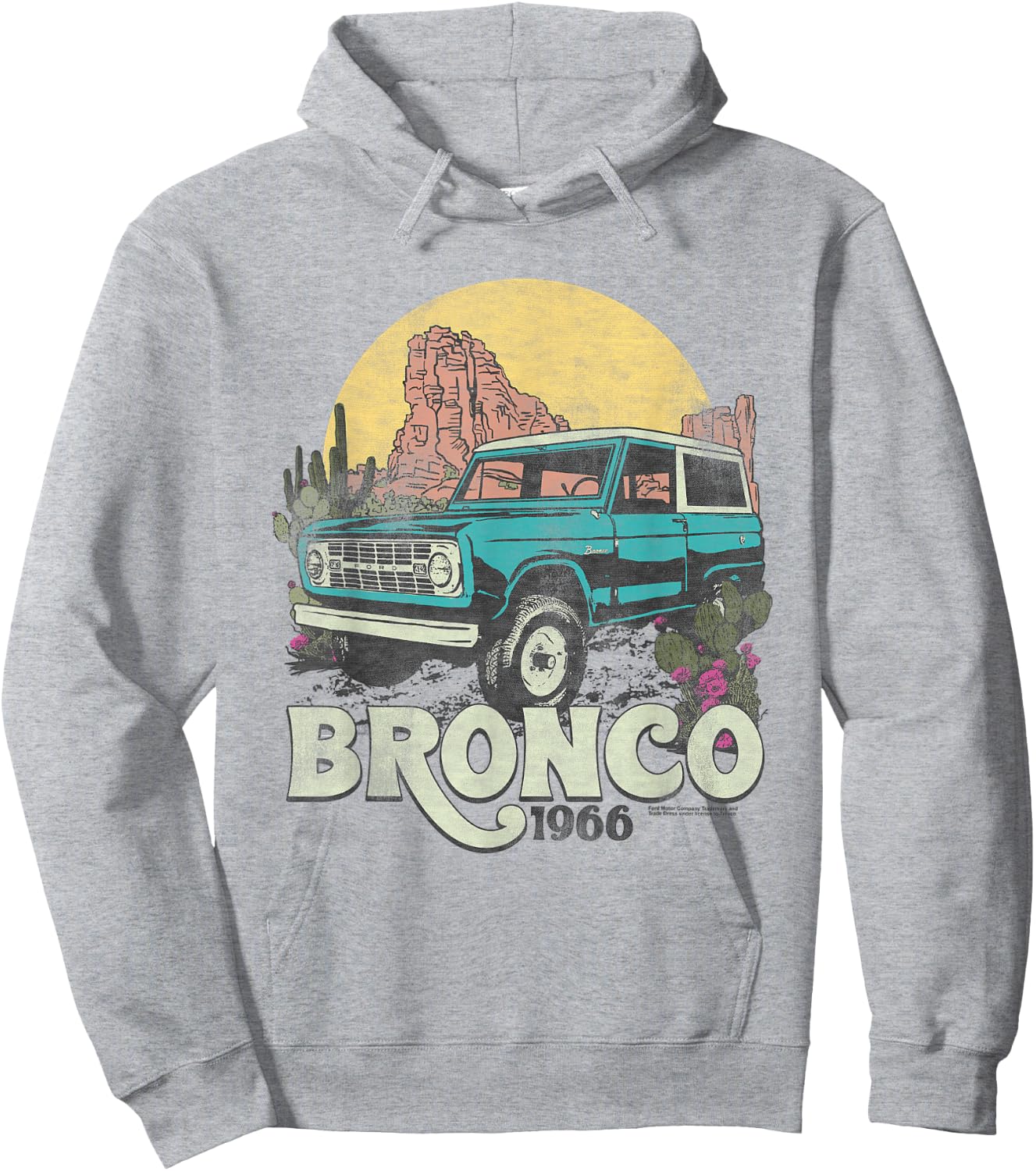 Ford Bronco Desert Ride Hoodie - Hoodie | Ash