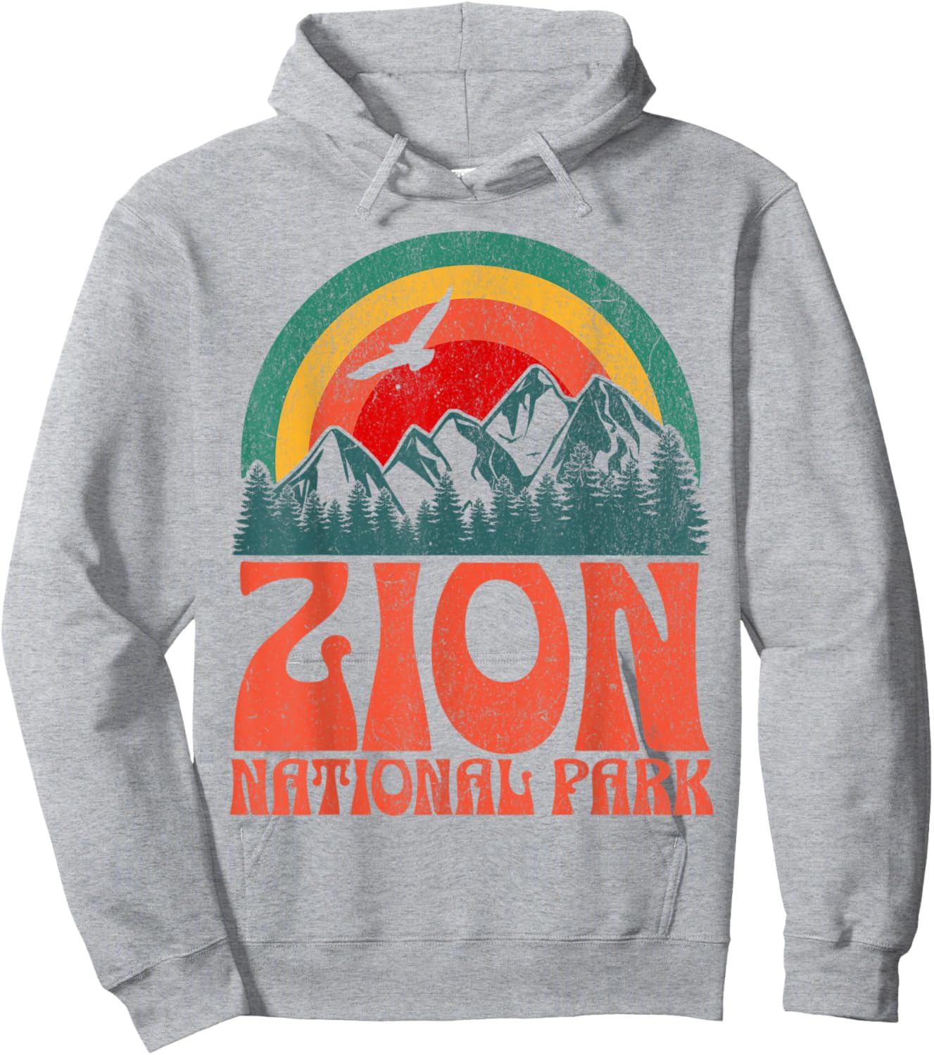 Zion National Park Hoodie - Hoodie | Ash