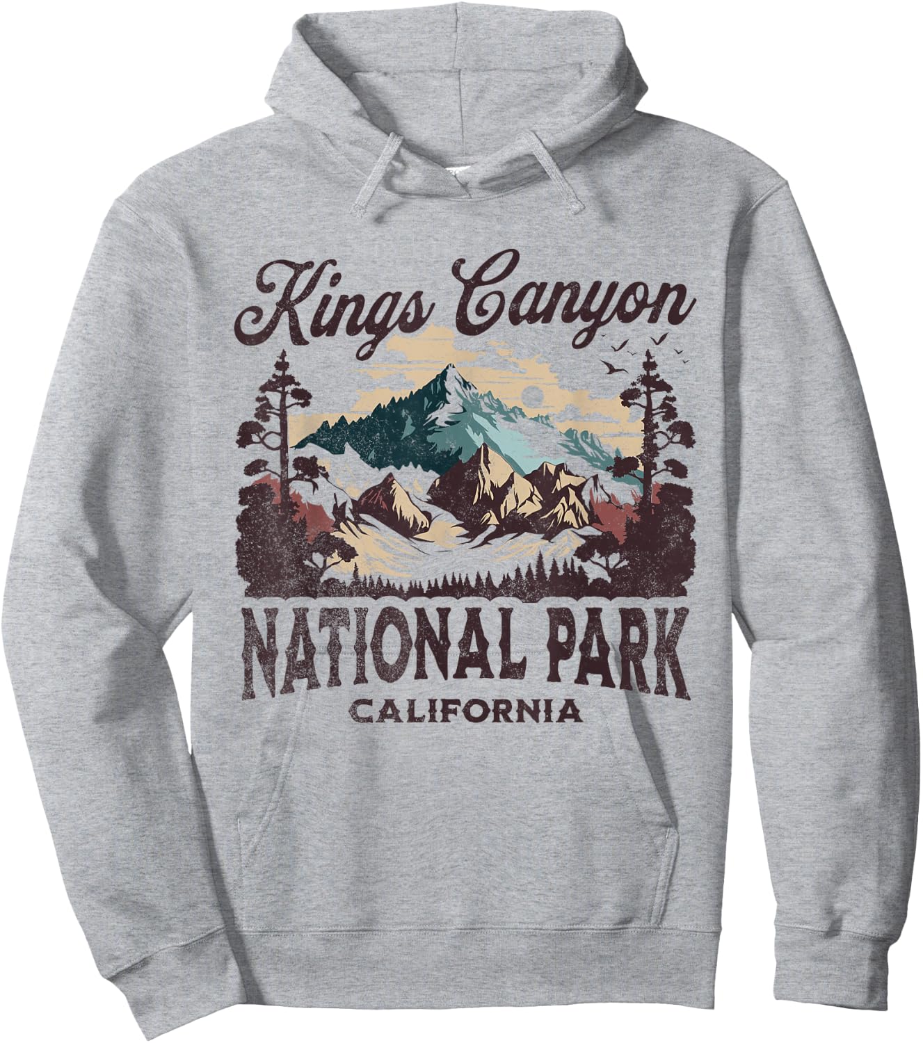 Kings Canyon National Park Hoodie - Hoodie | Ash