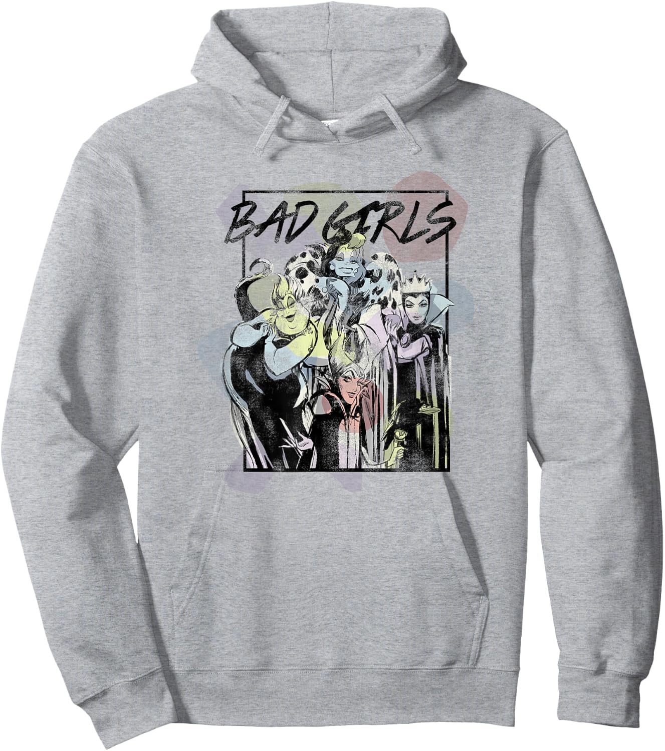 Disney Villains Bad Girls Sketch Poster Hoodie - Hoodie | Ash