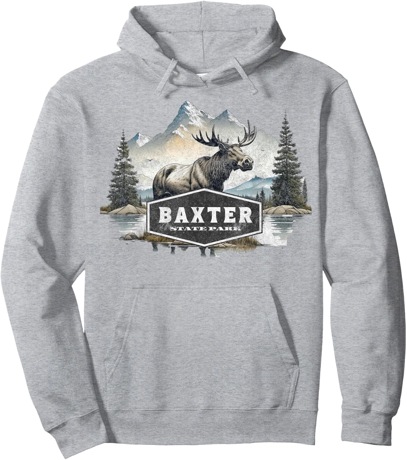 Baxter State Park Hoodie - Hoodie | Ash