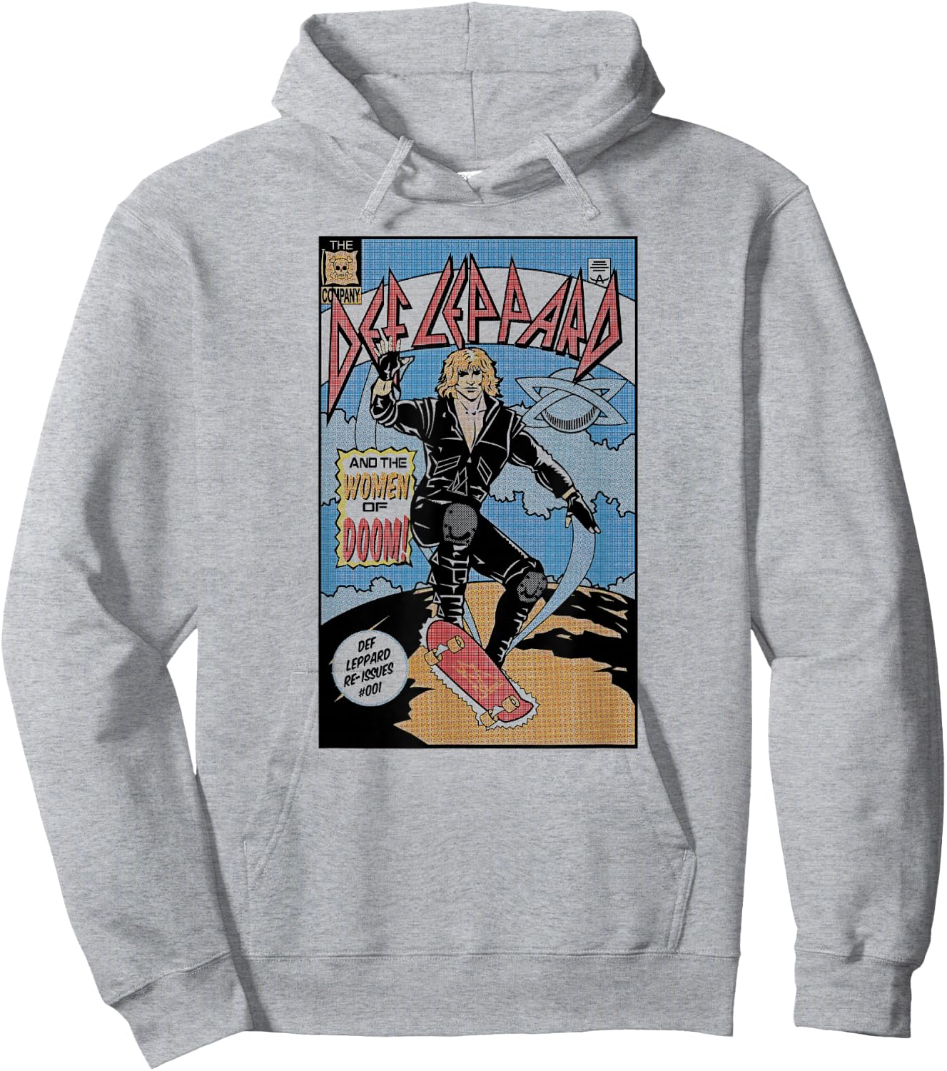 Def Leppard - Comic Hoodie - Hoodie | Ash