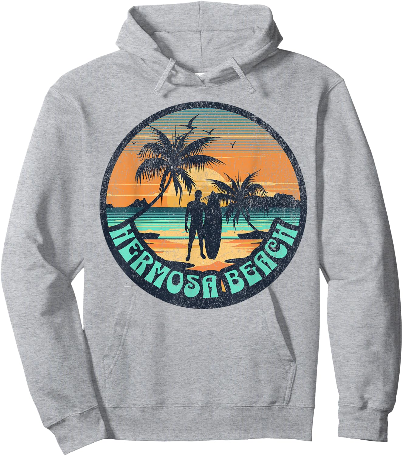 Hermosa Beach Women Kids Hoodie - Hoodie | Ash