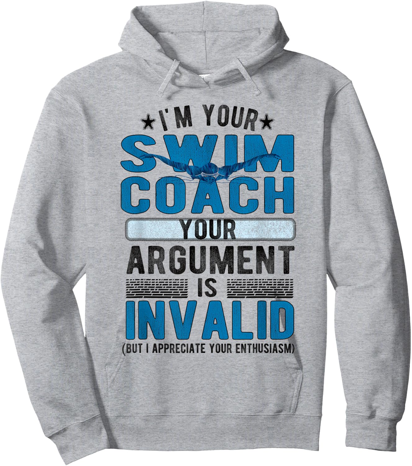 Funny Swim Coach Swimming Coach Hoodie - Hoodie | Ash