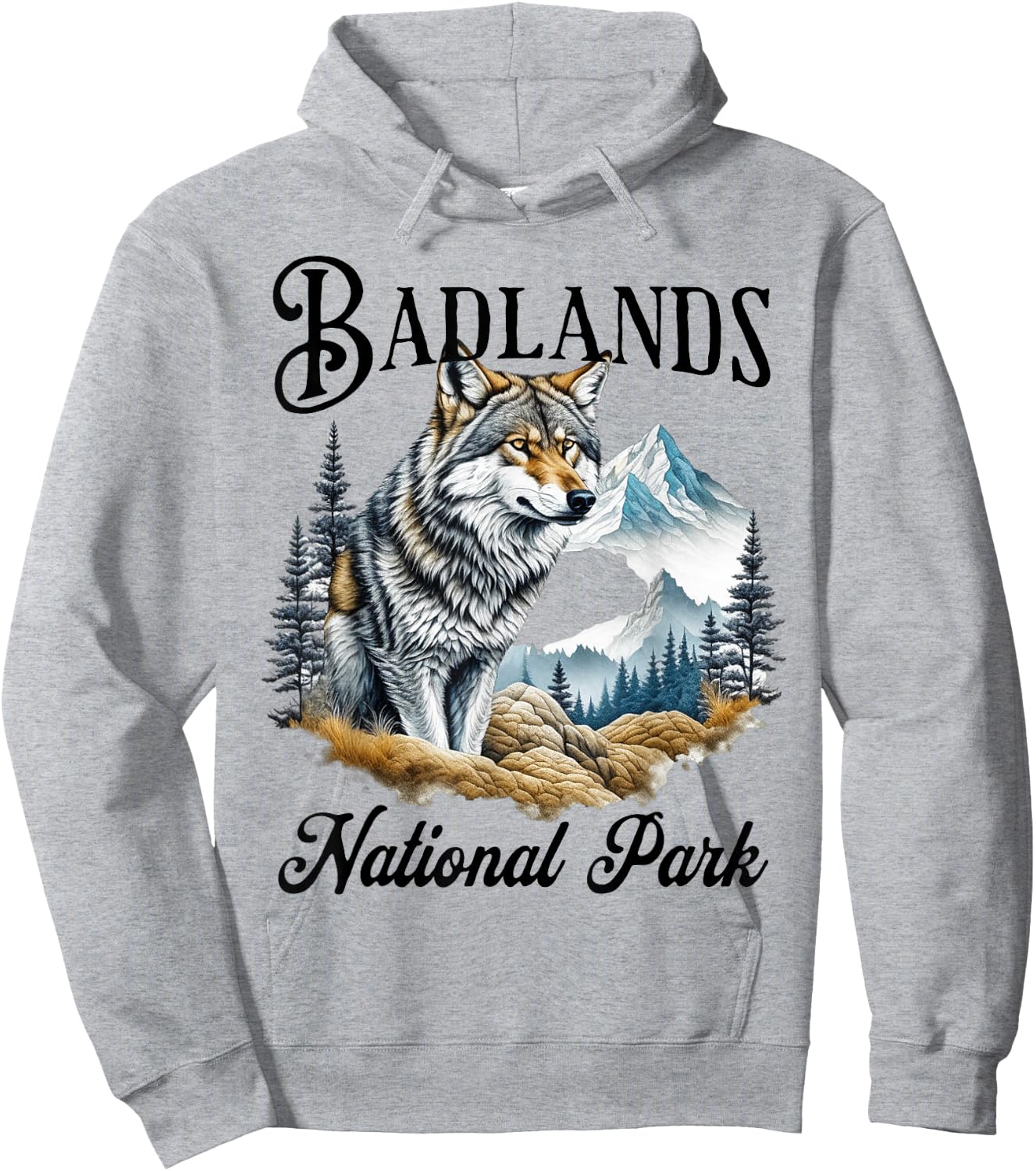 Badlands National Park Hoodie - Hoodie | Ash
