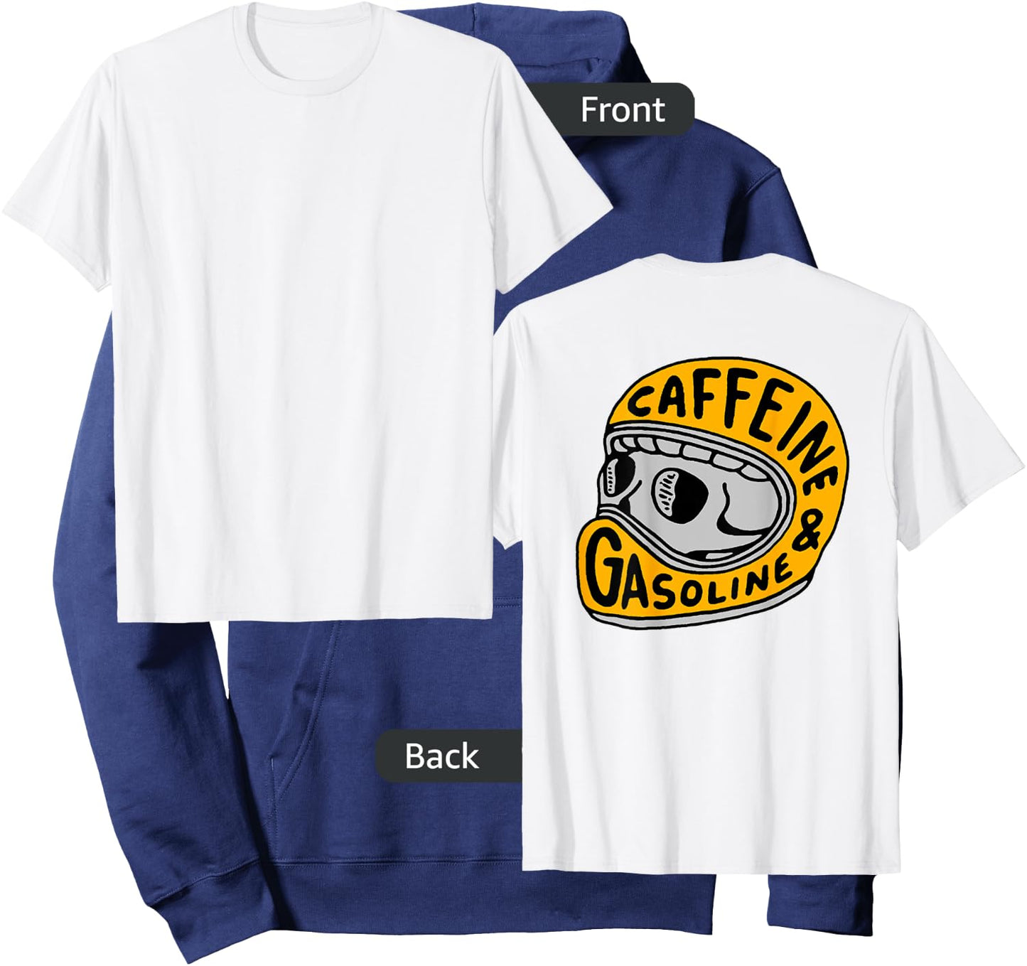 Caffeine and Gasoline Hoodie - Hoodie | Navy