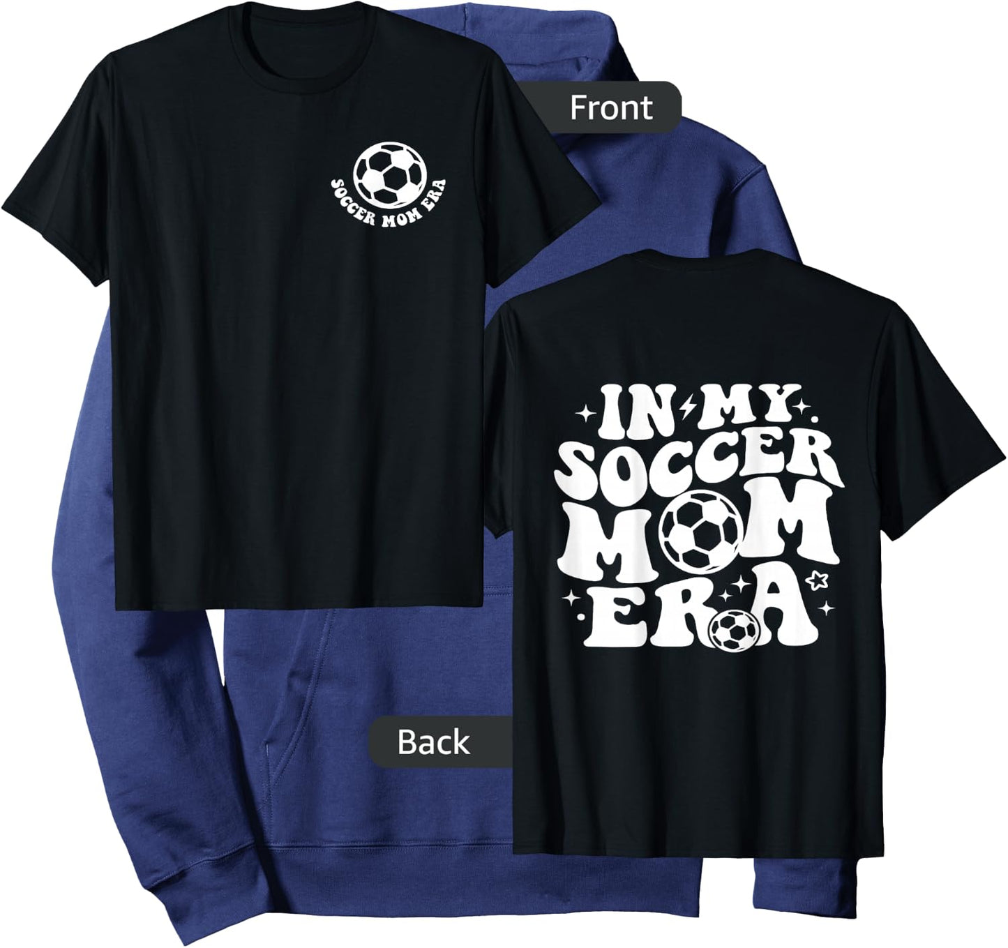In My Soccer Mom Era (2 side) Hoodie - Hoodie | Navy
