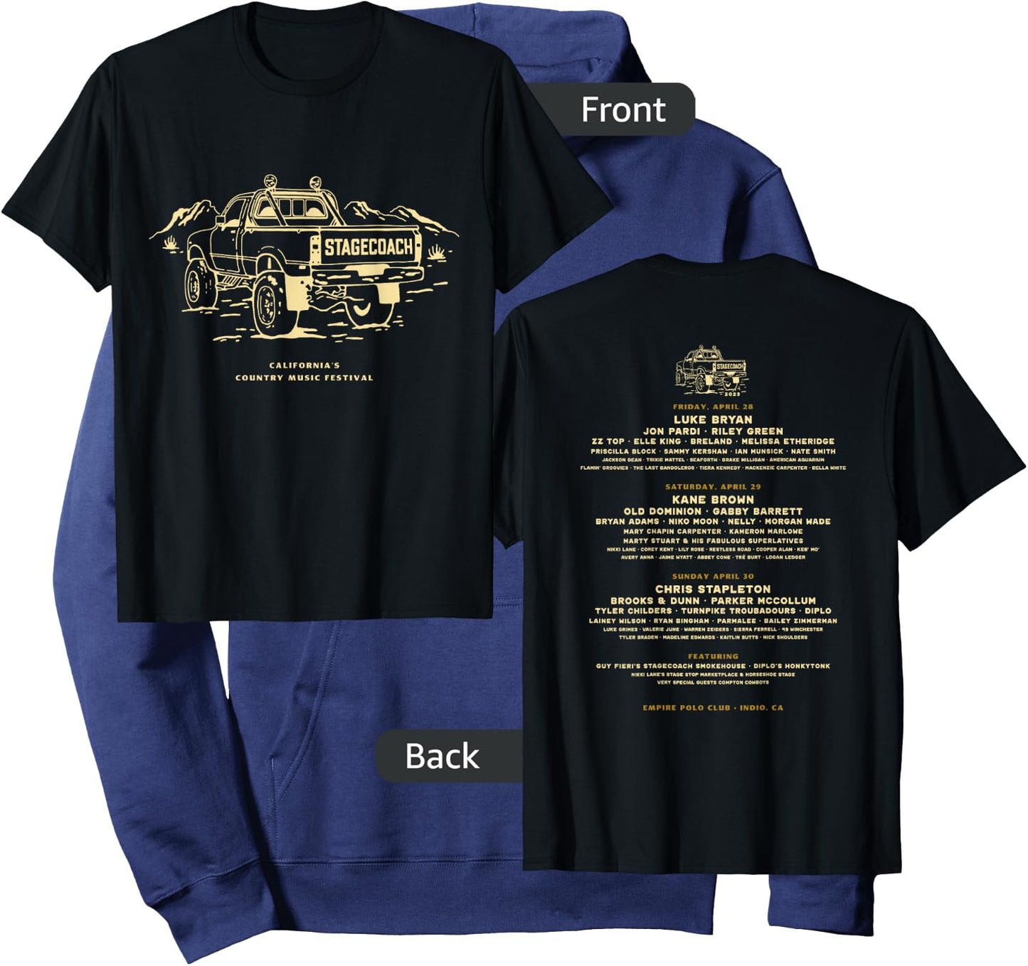Official Stagecoach Truck Lineup Hoodie - Hoodie | Navy