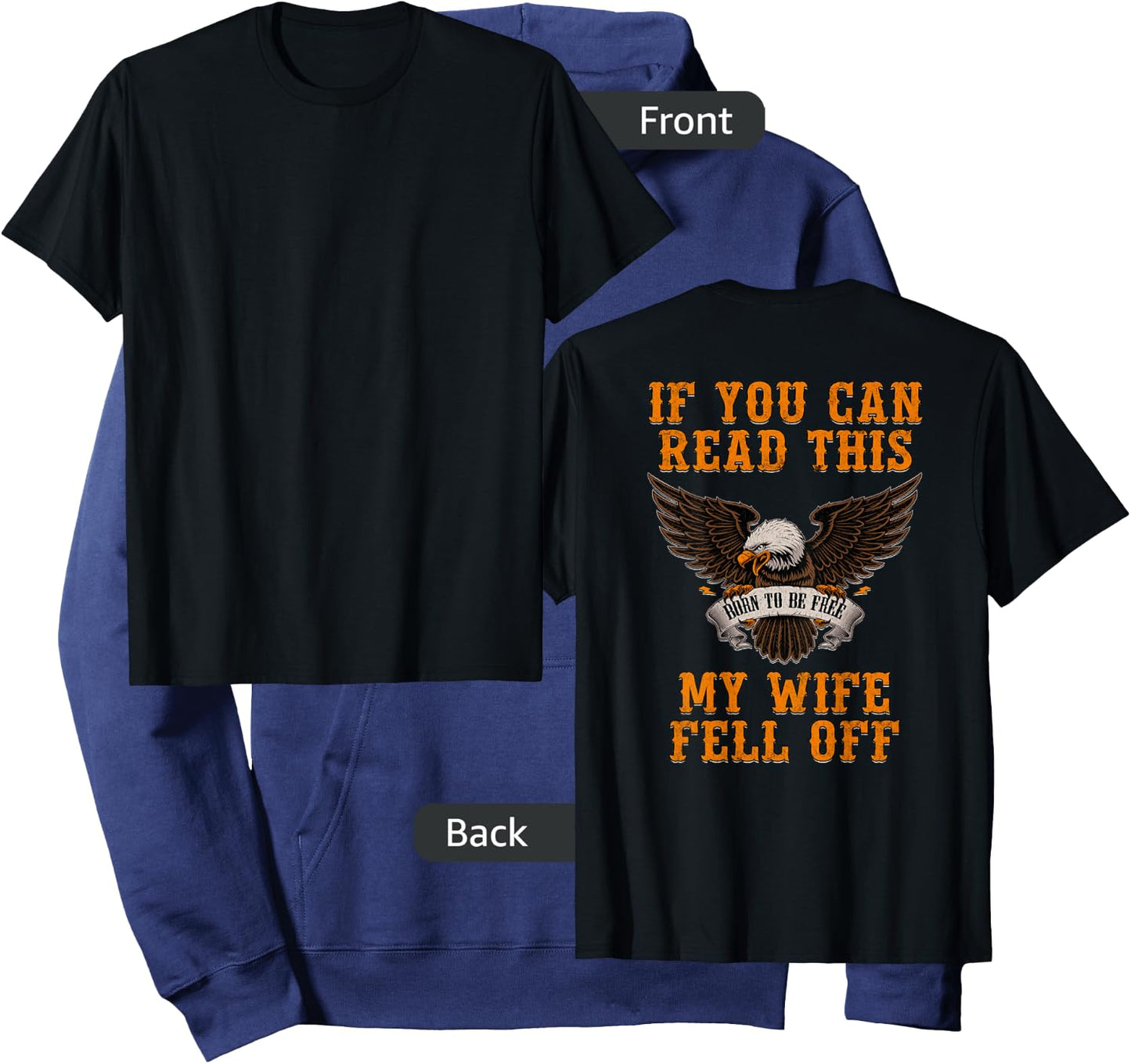 If You Can Read This My Wife Fell Off Hoodie - Hoodie | Navy