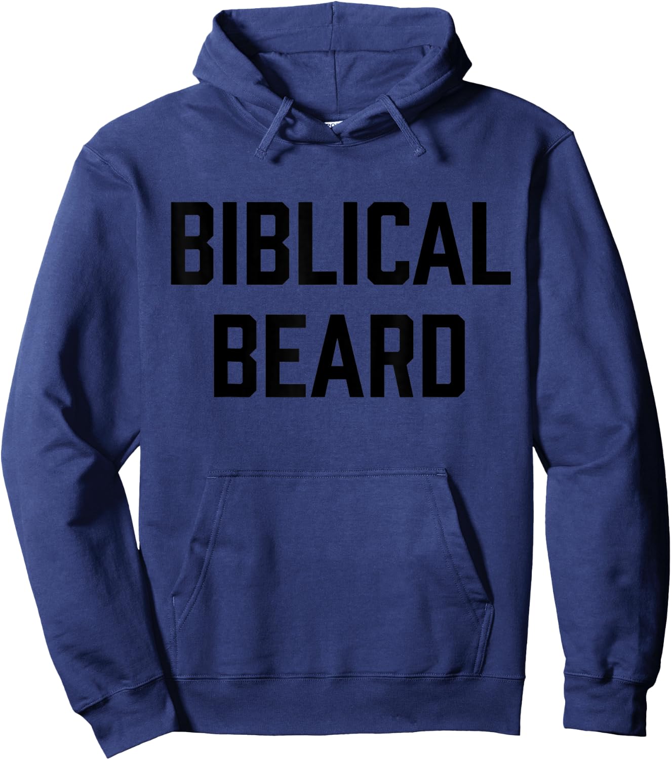 Christian Biblical Beard Hoodie - Hoodie | Navy