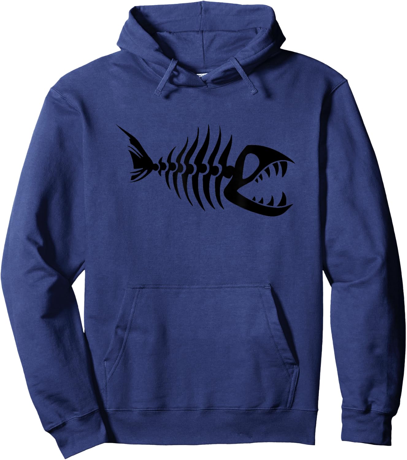 Fish Bones Hoodie - Hoodie | Navy