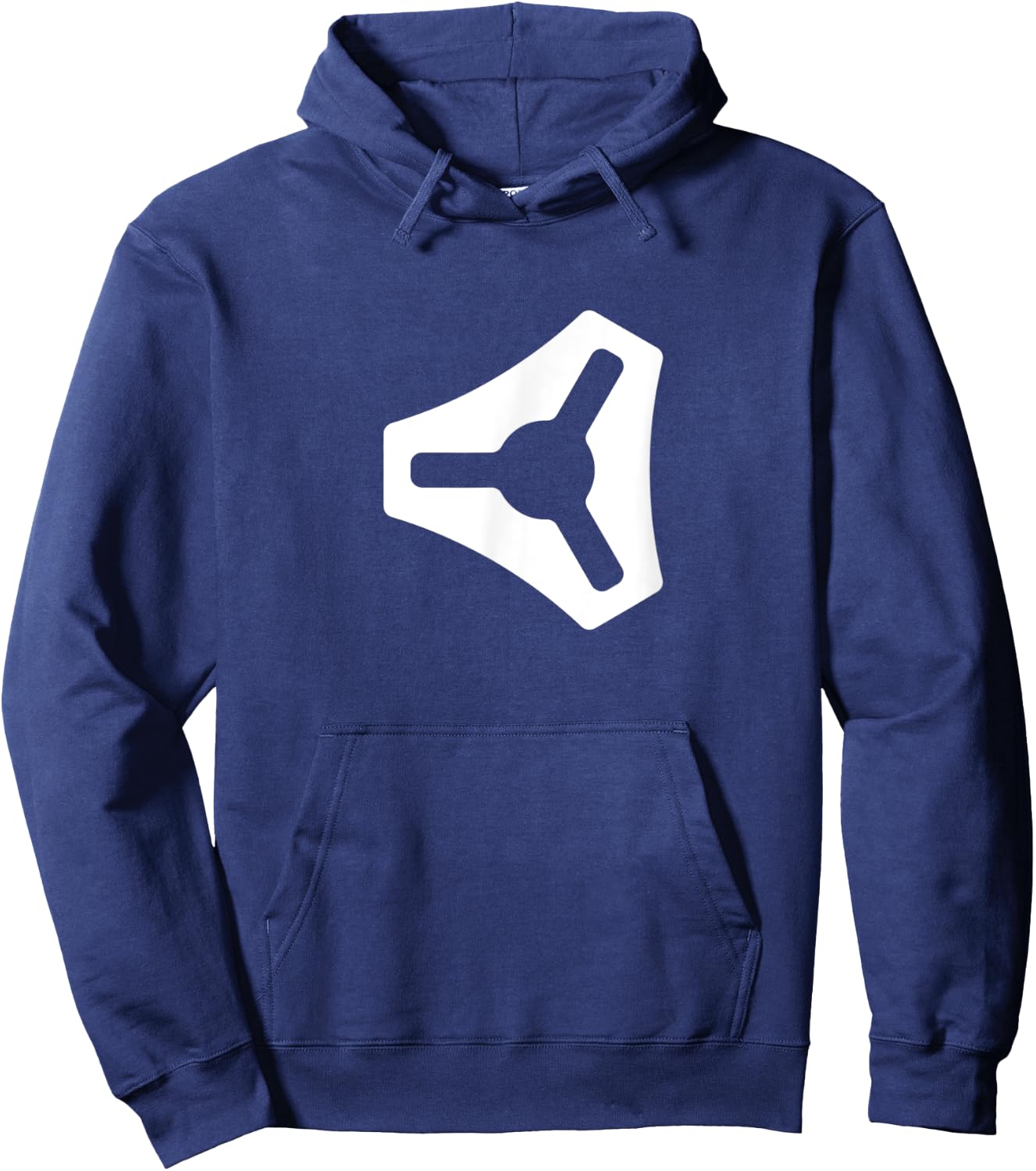 120 Logo V1 Engineering White Hoodie - Hoodie | Navy