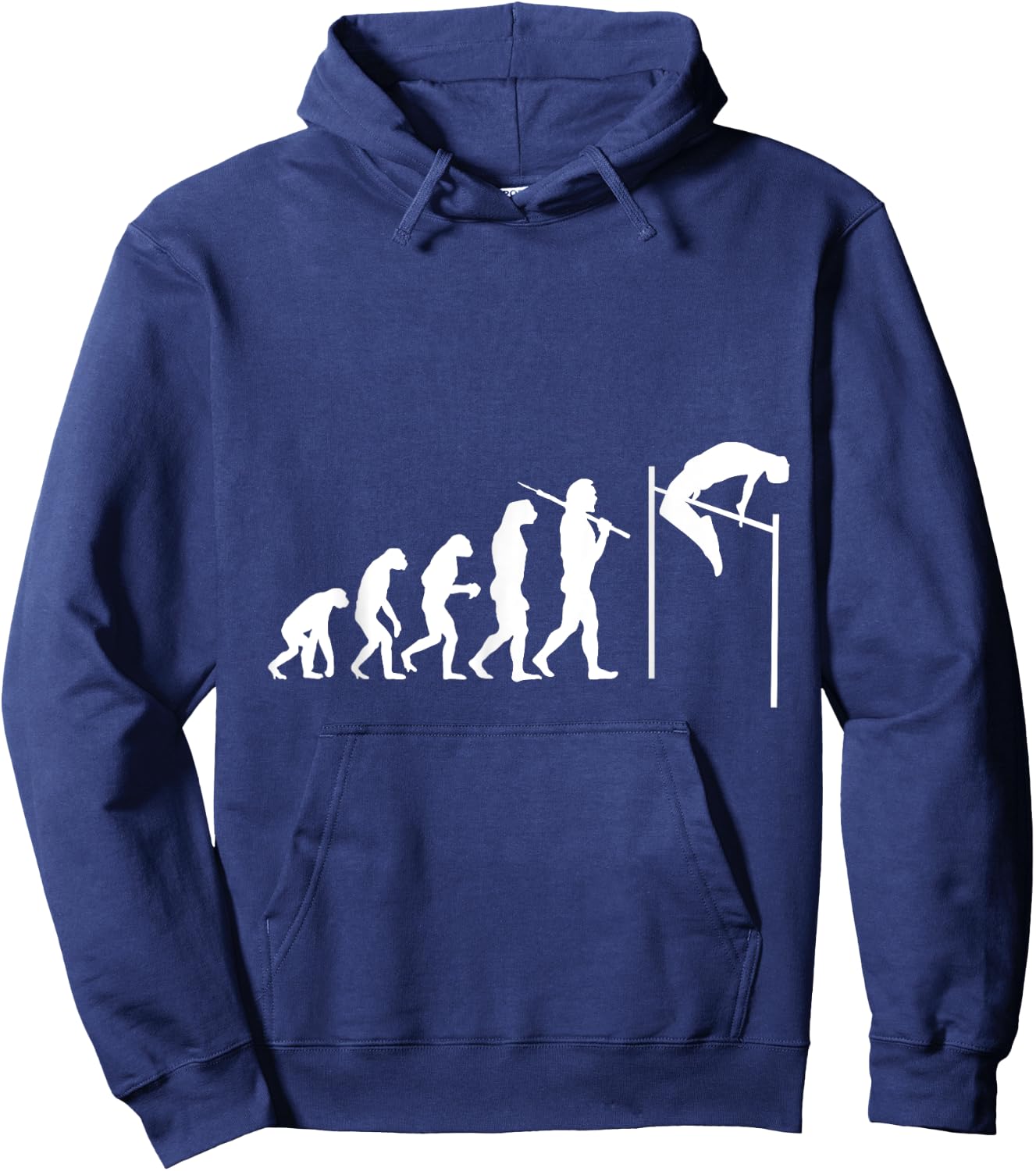 Funny Evolution High Jump Athletics Hoodie - Hoodie | Navy