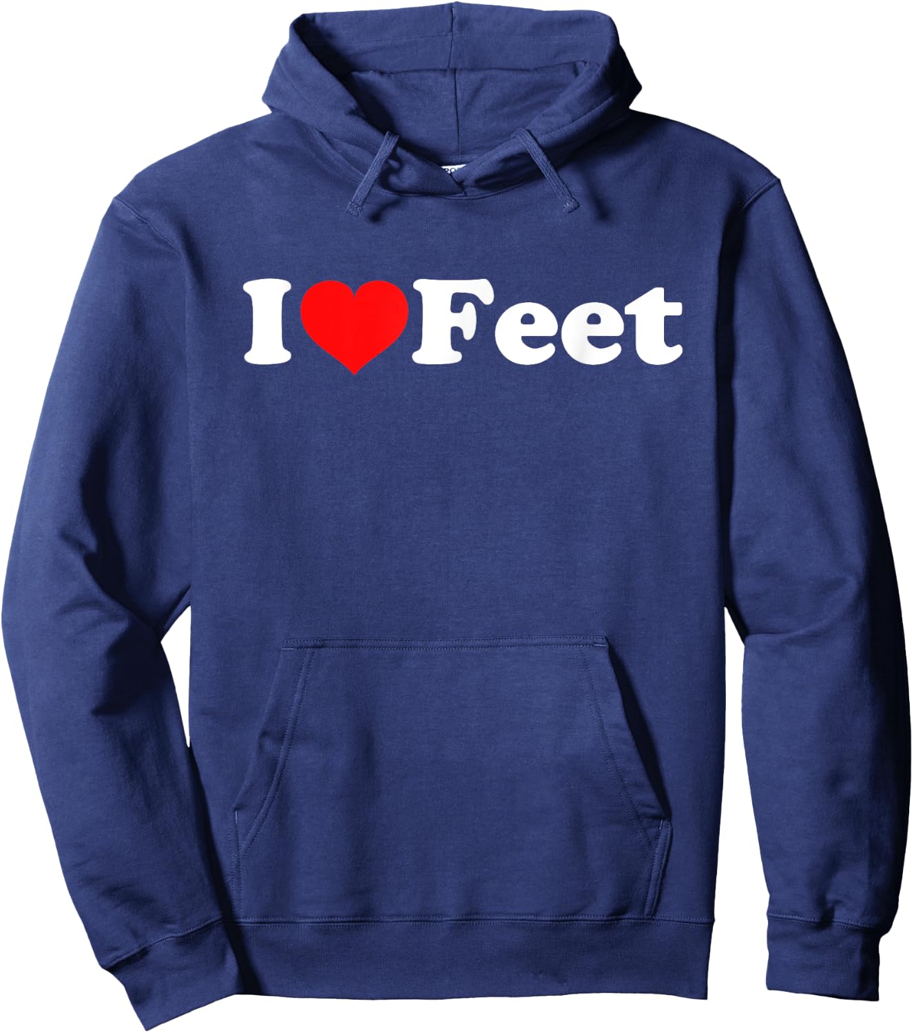 I Love Feet Hoodie - Hoodie | Navy