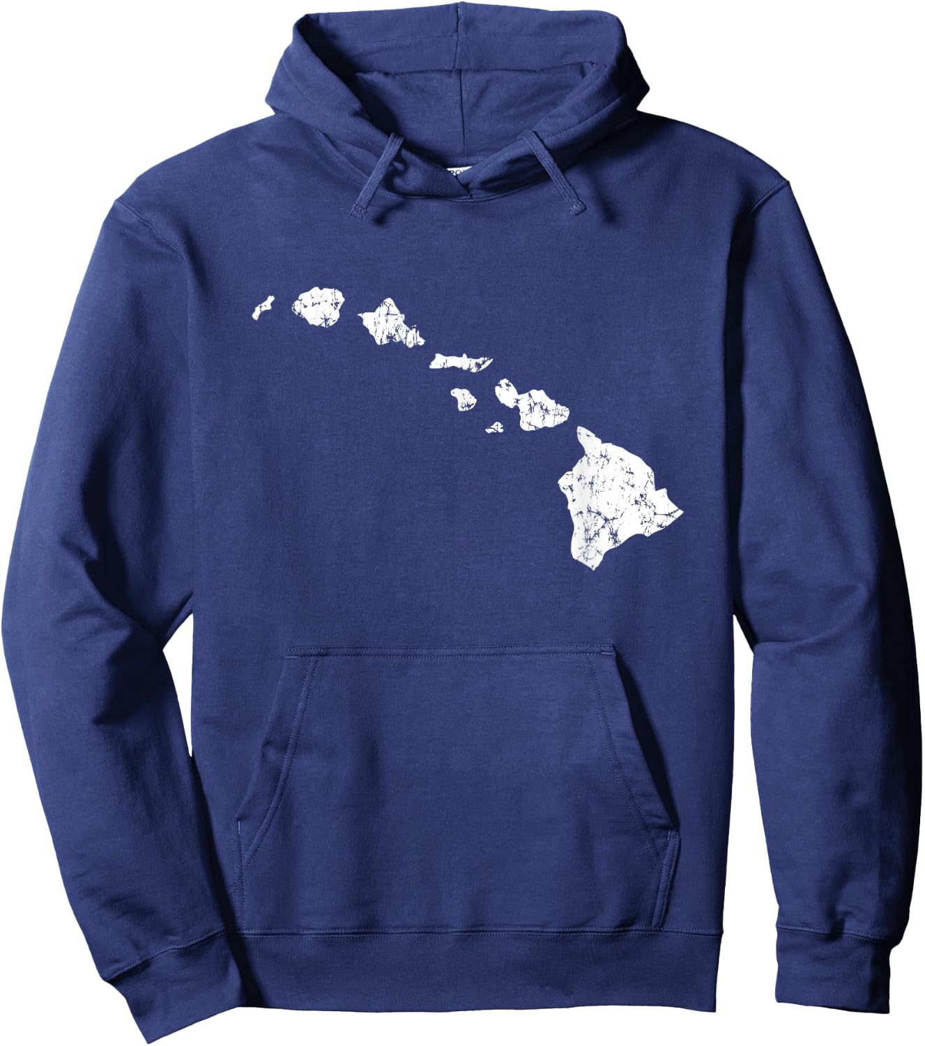 Hawaii Vintage Style Hawaiian Island Chain Hoodie - Hoodie | Navy