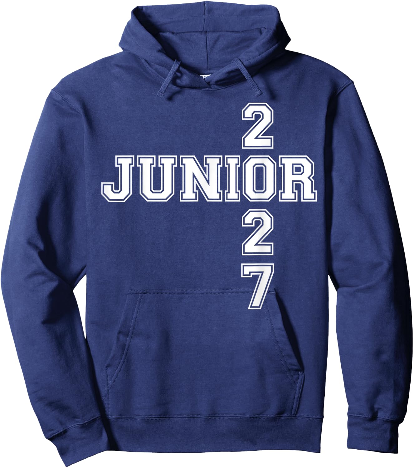 Junior 2027 Class High School Student College Hoodie - Hoodie | Navy