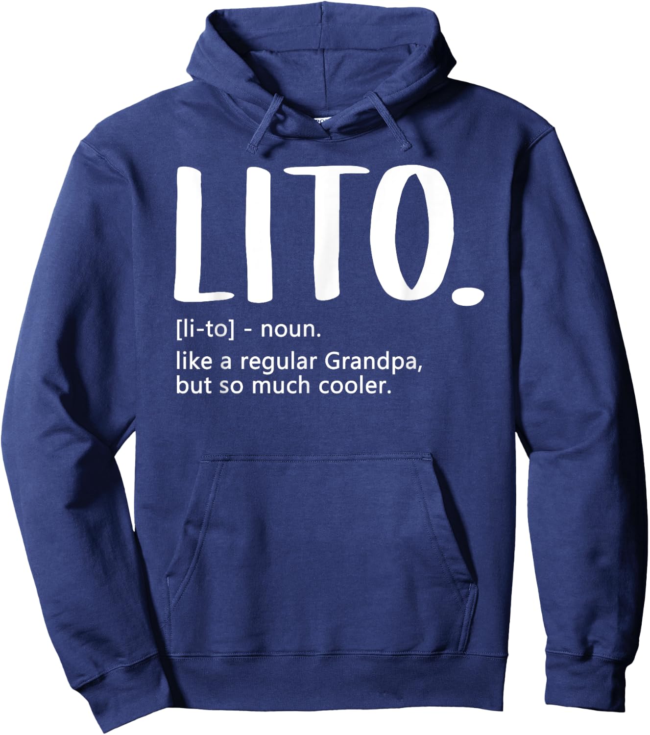 Lito Fathers Day idea Regular Grandpa Lito Hoodie - Hoodie | Navy