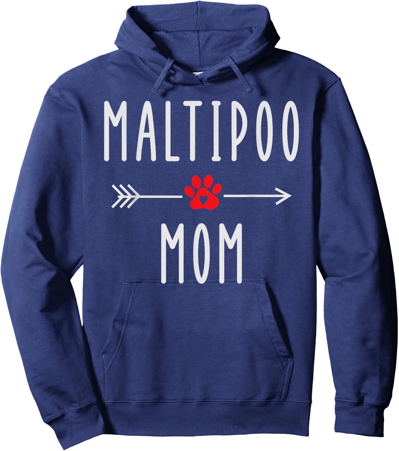 Maltipoo Mom Funny Maltese Dog Lovers Gift Mama Hoodie - Hoodie | Navy