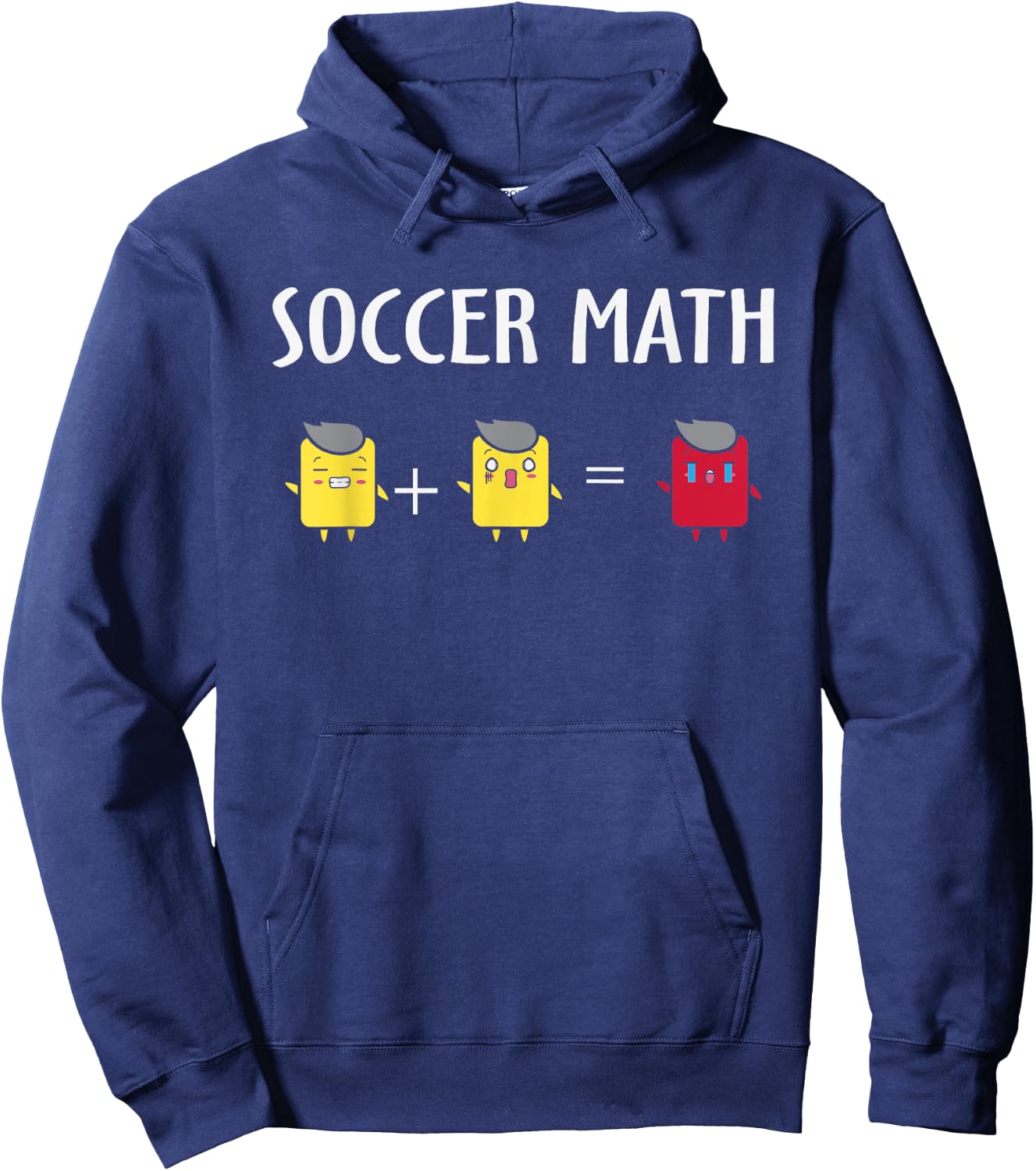 Soccer Math Funny Card Penalty, Funny Soccer Hoodie - Hoodie | Navy