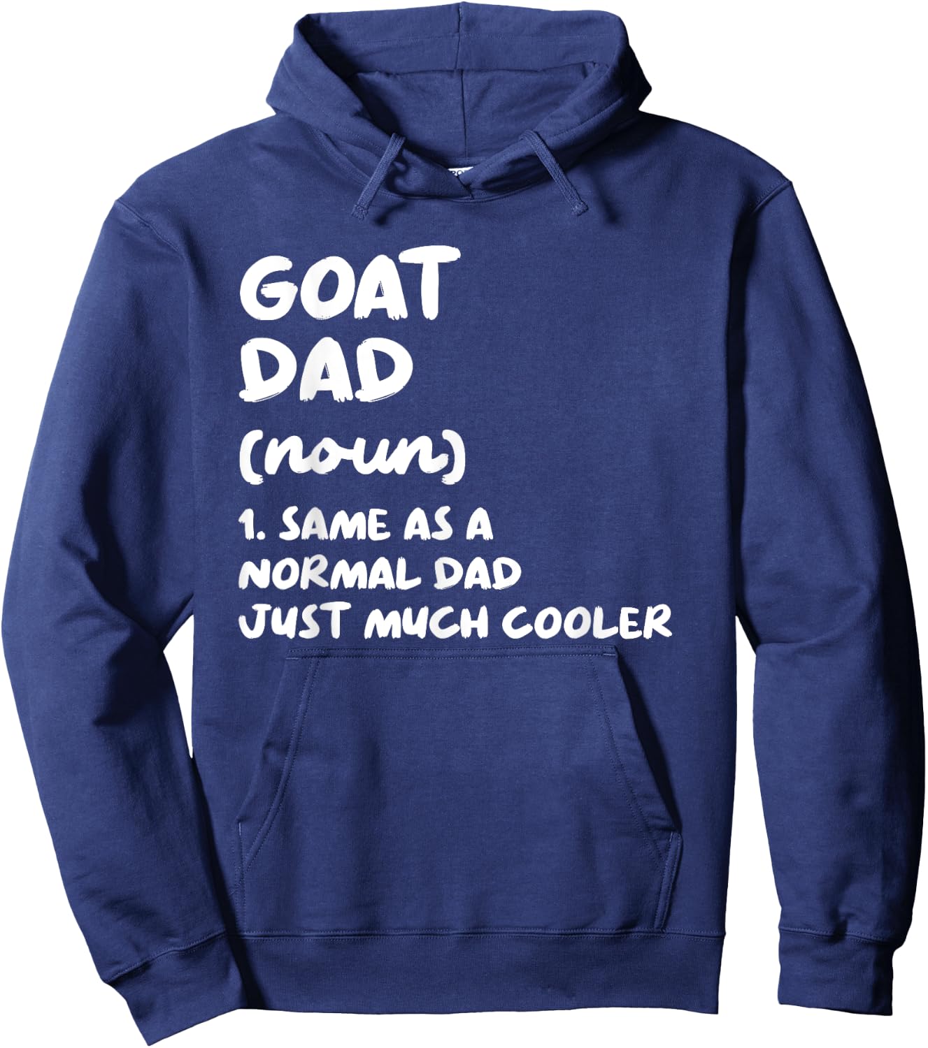 Goat Dad Definition Funny Hoodie - Hoodie | Navy