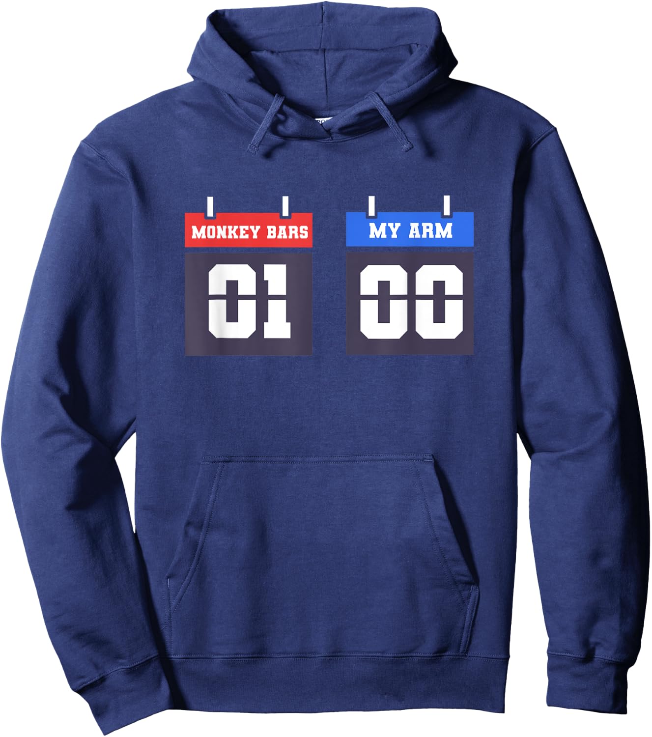 Monkey Bars Funny Broken Arm For Kids Hoodie - Hoodie | Navy