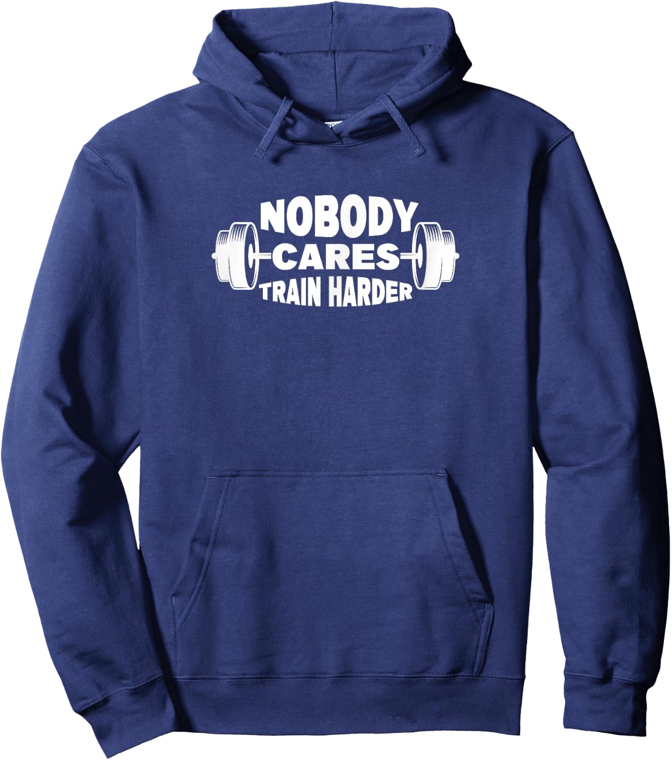 Nobody cares Train HARDER Hoodie - Hoodie | Navy