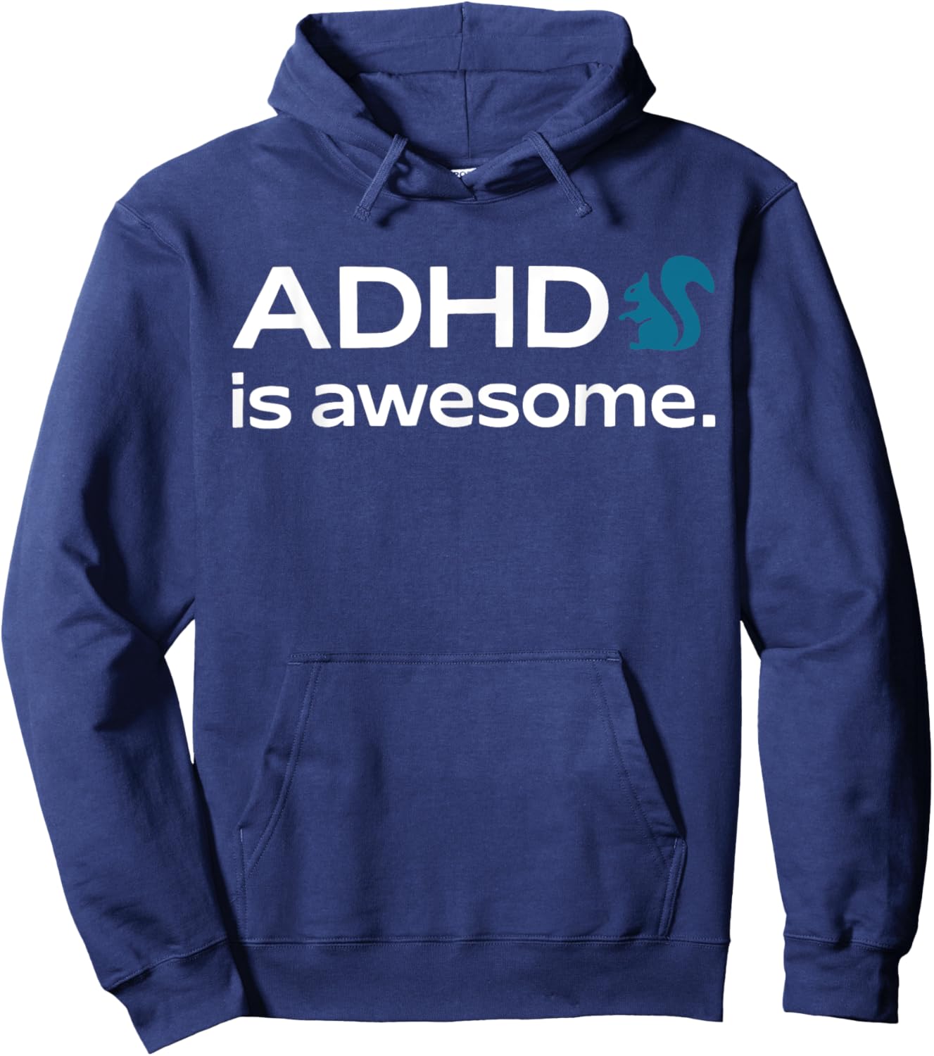 ADHD Is Awesome Squirrel For Kids Hoodie - Hoodie | Navy