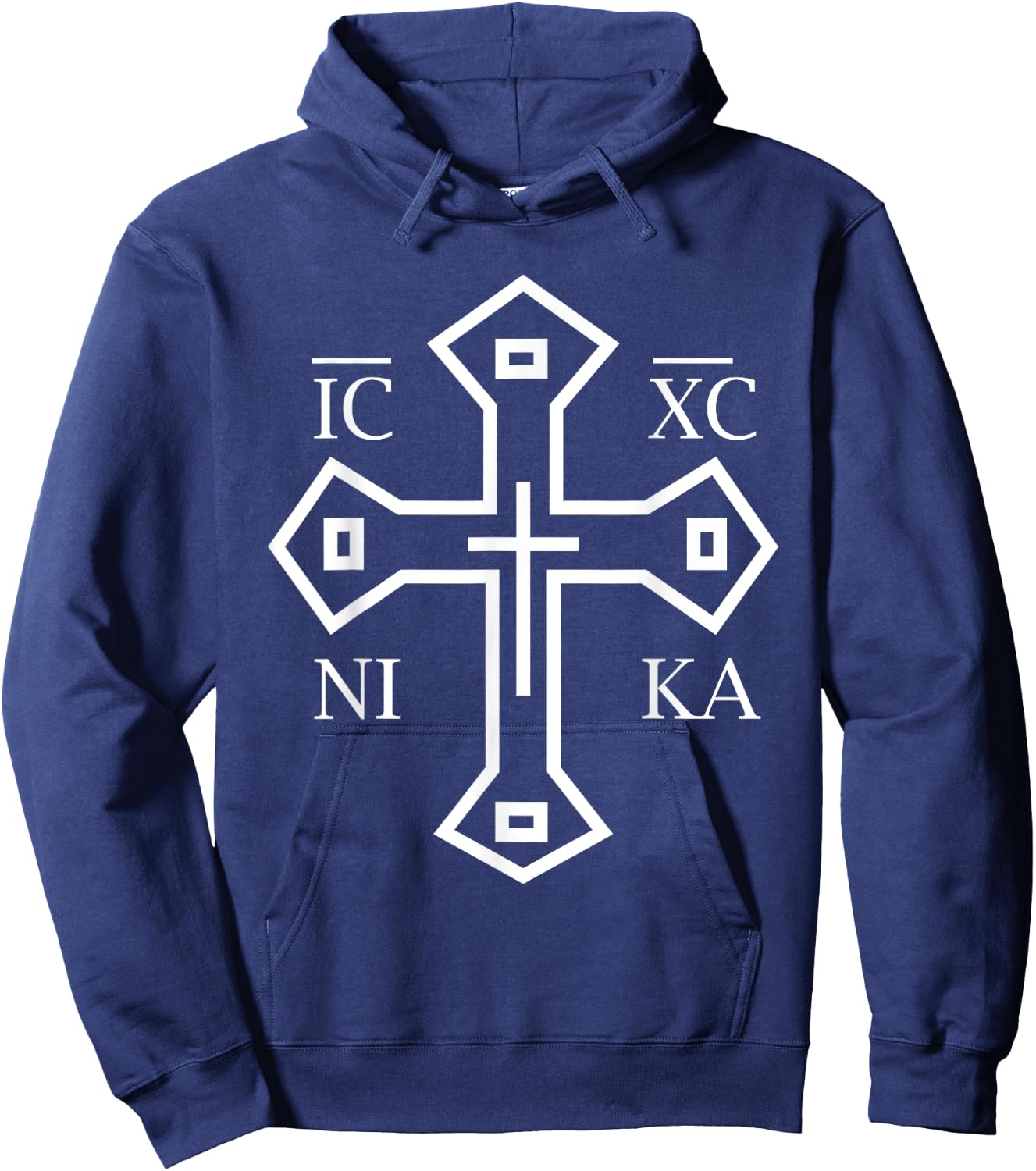 Orthodox Cross Jesus Christ Orthodox Christian Hoodie - Hoodie | Navy