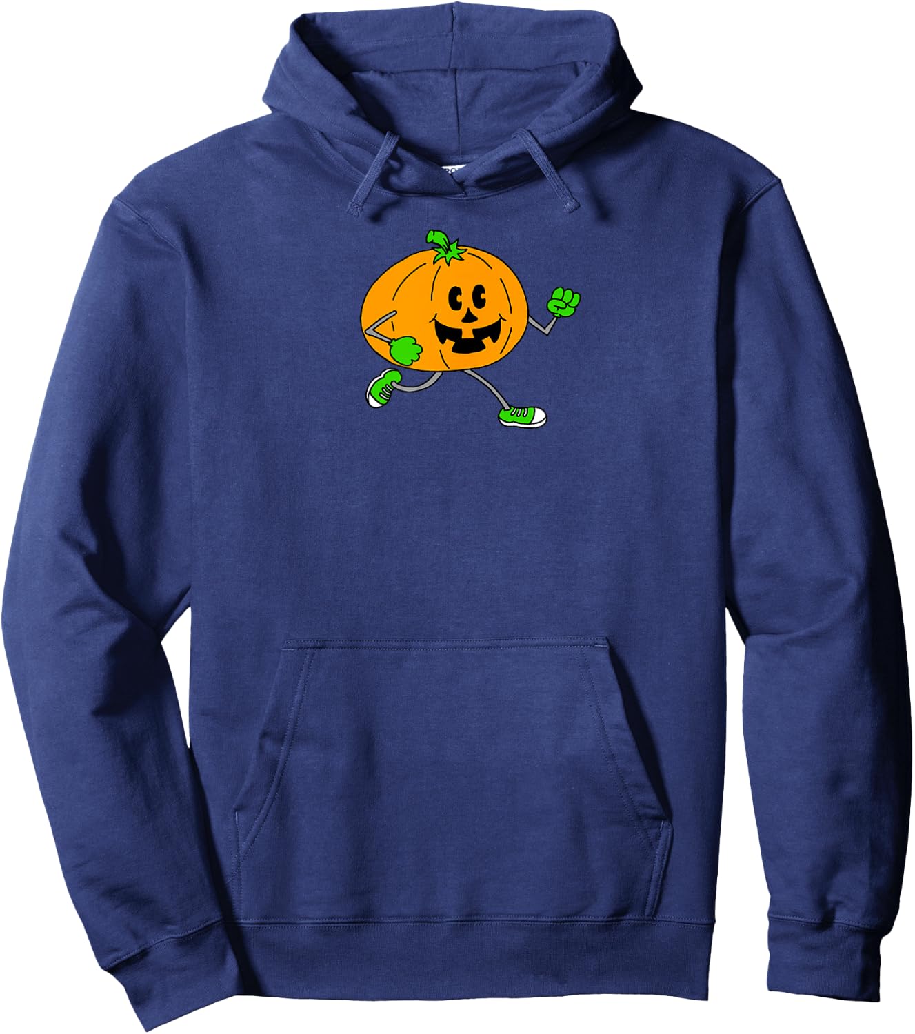 Halloween Running Pumpkin Hoodie - Hoodie | Navy