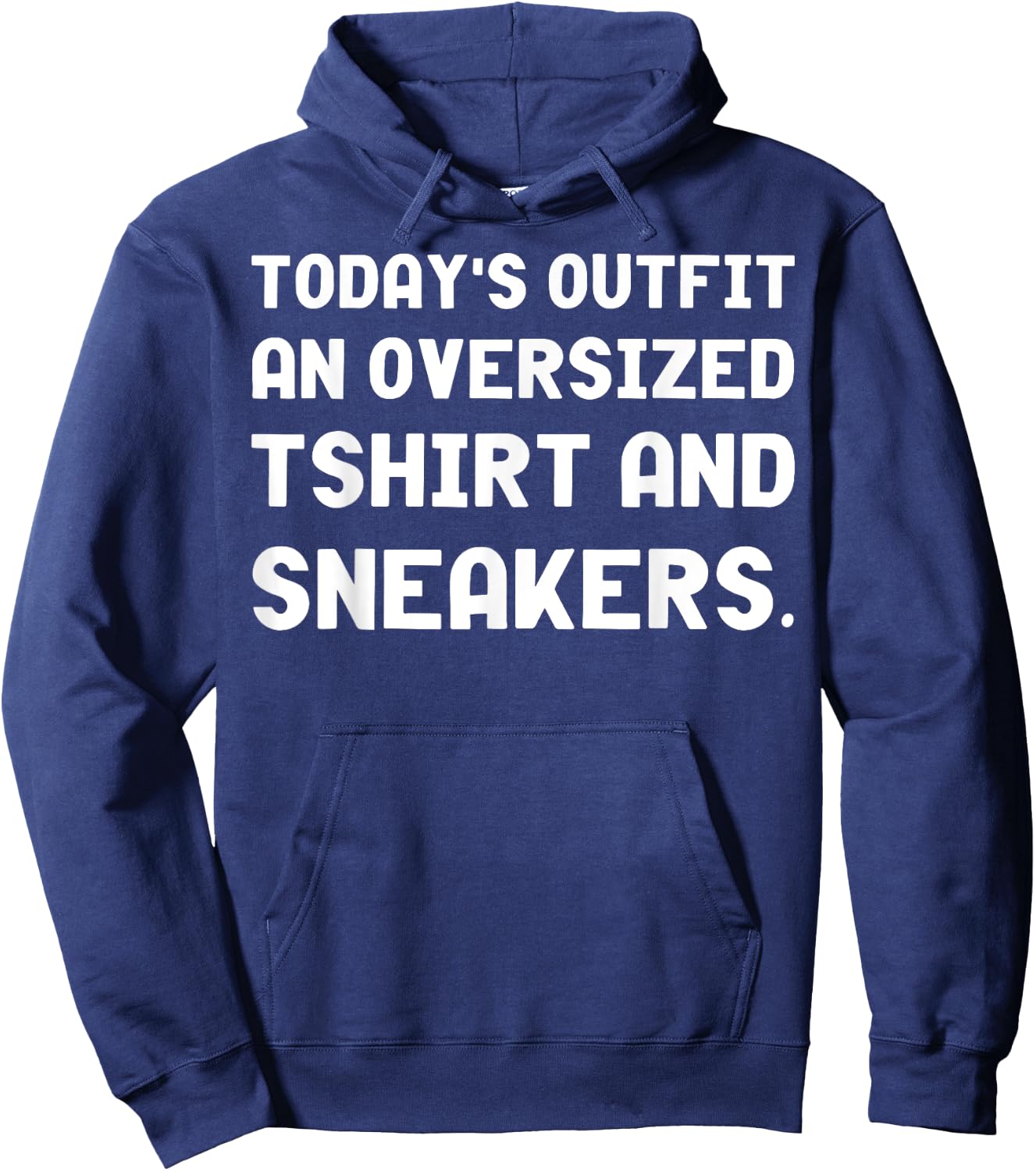 Today's Outfit An Oversized And Sneakers Hoodie - Hoodie | Navy