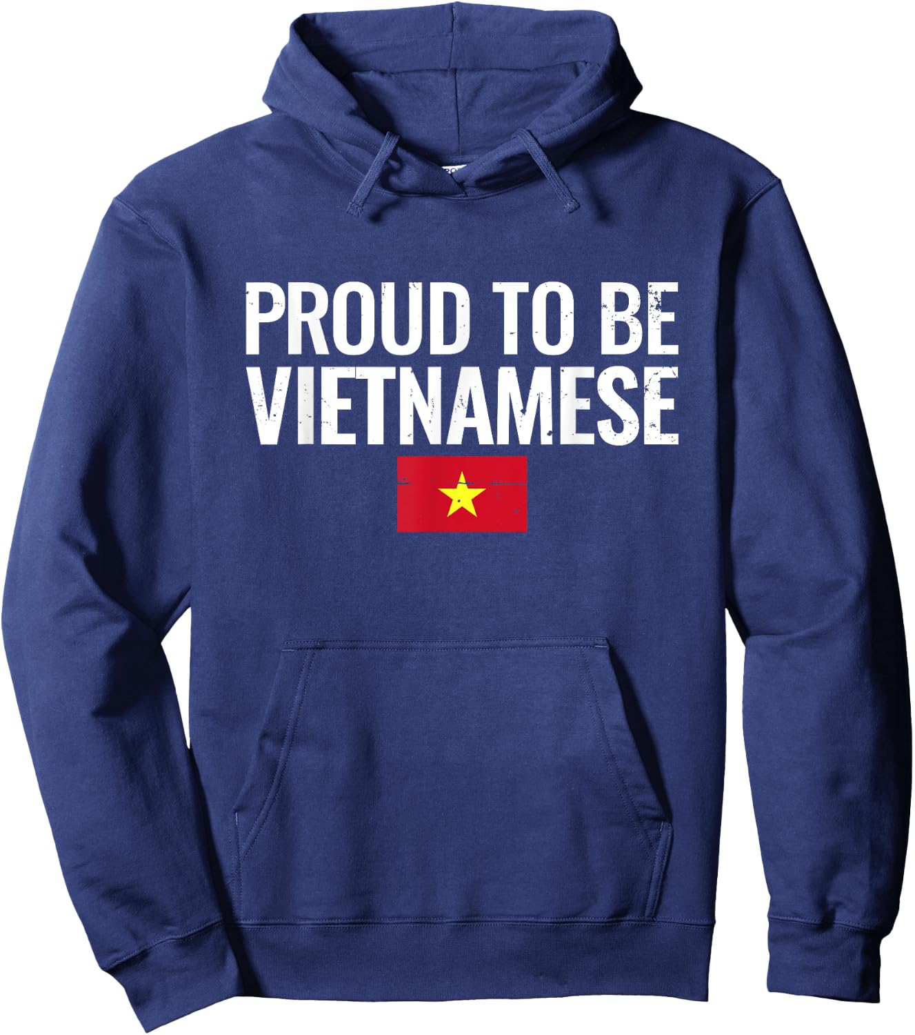 Proud To Be Vietnamese Vintage Flag Vietnam Hoodie - Hoodie | Navy