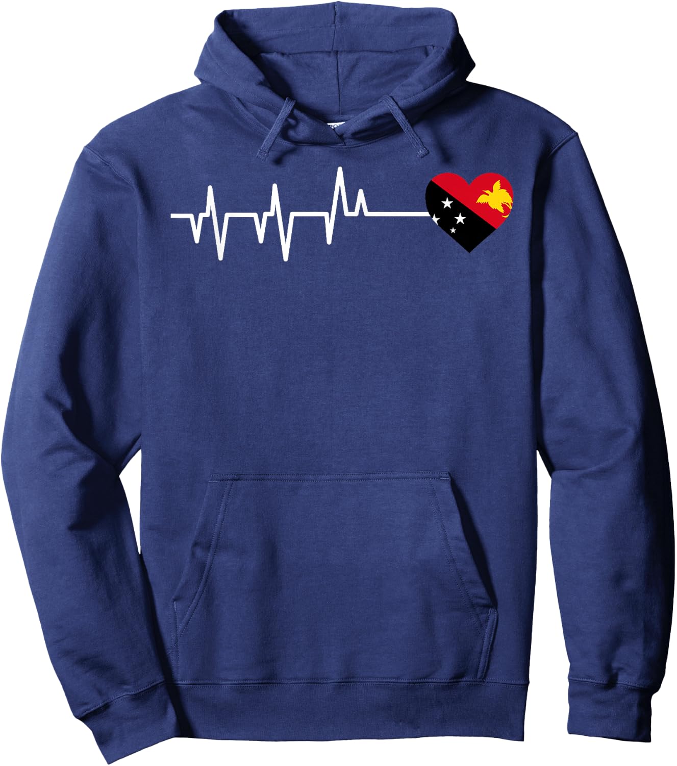 Papua New Guinea Flag Hoodie - Hoodie | Navy