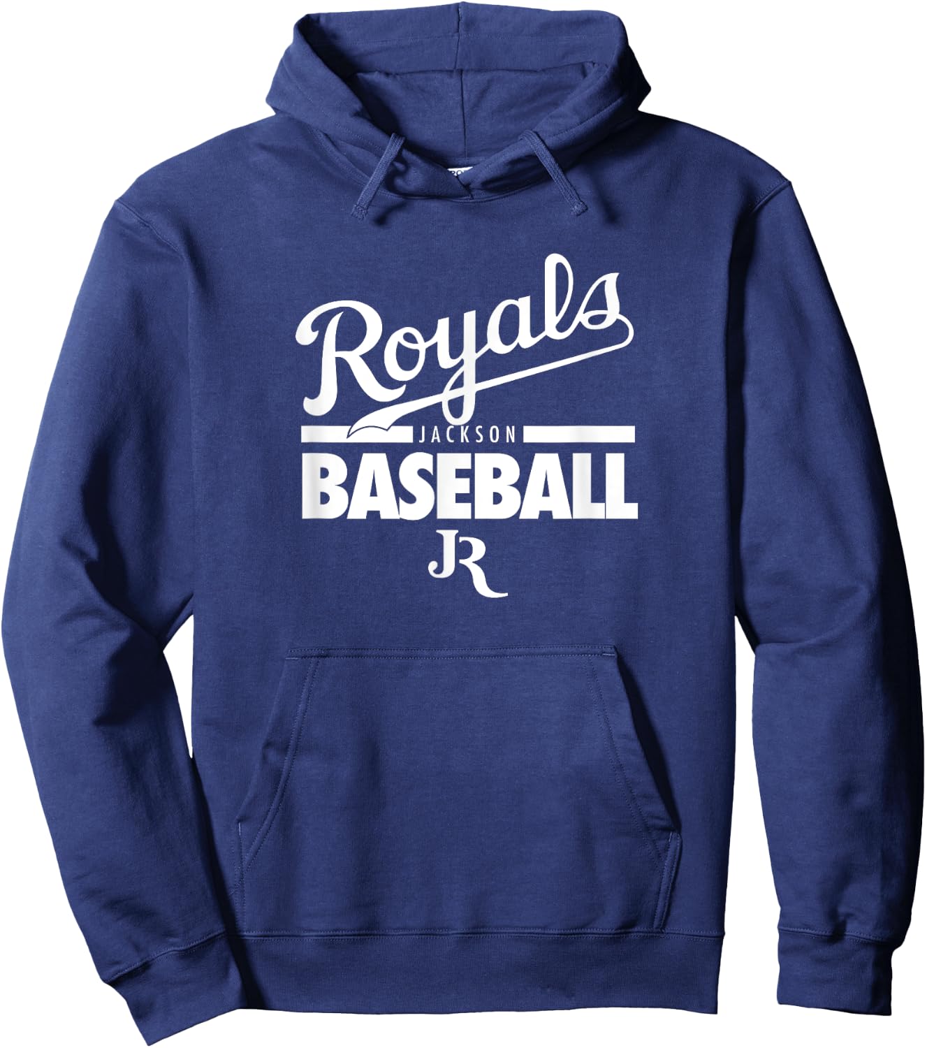 Jackson Royals Baseball White Hoodie - Hoodie | Navy
