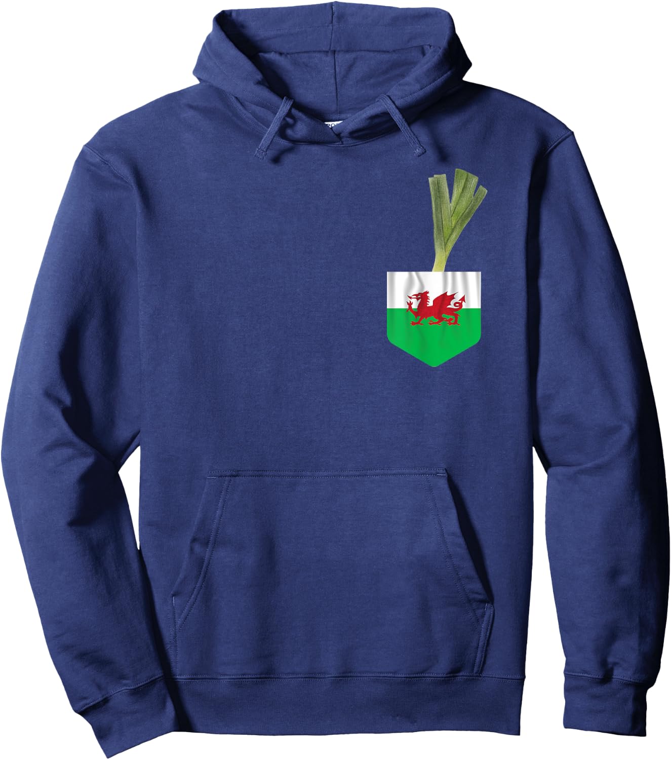 Welsh Flag Dragon St David's Day Wales Hoodie - Hoodie | Navy
