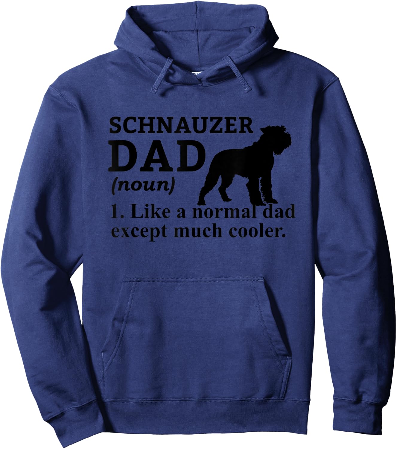 Schnauzer Dad Funny Definition Dog Lover Women Hoodie - Hoodie | Navy