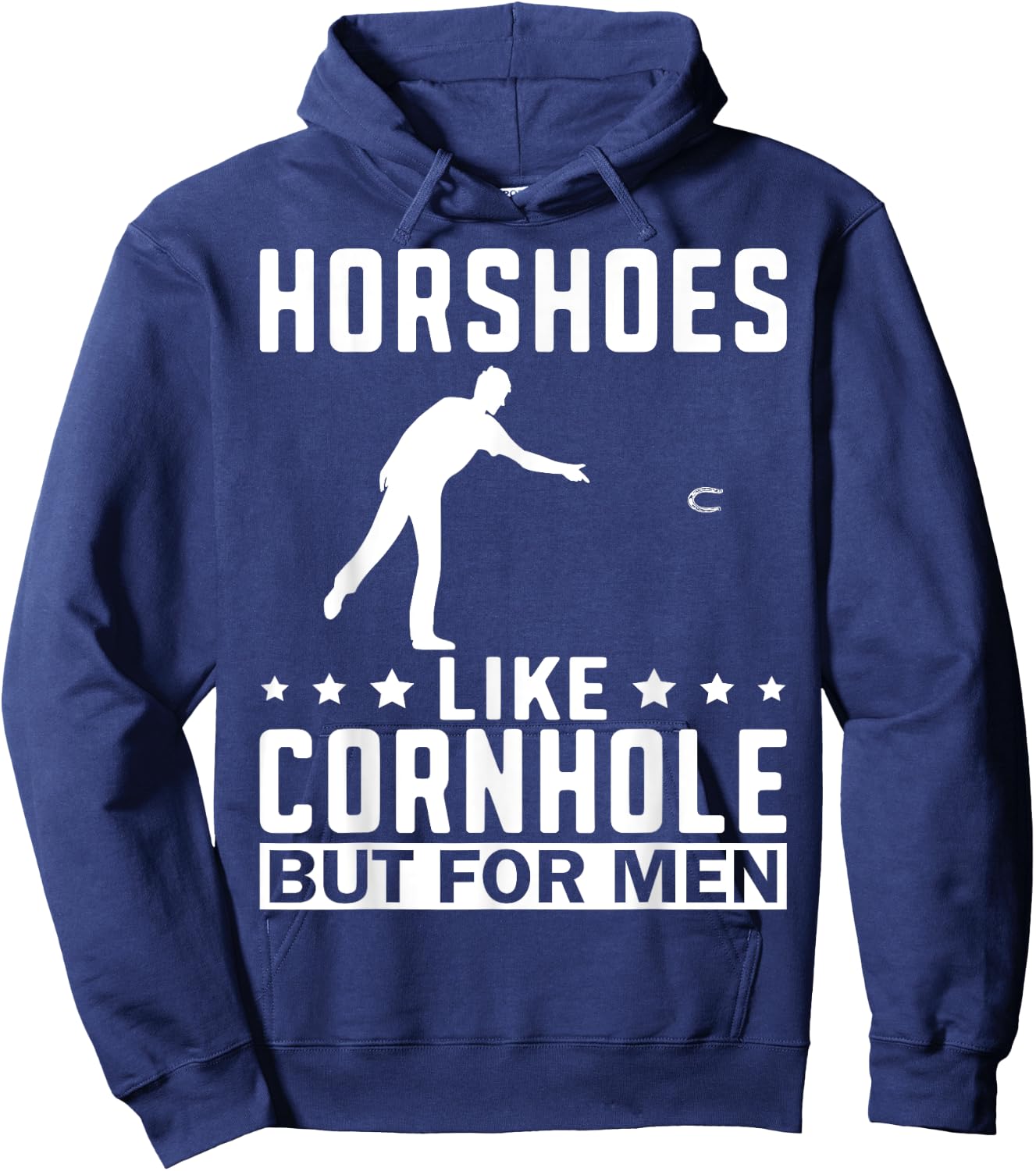 Horseshoes Are Funny Horseshoe Pitching Hoodie - Hoodie | Navy