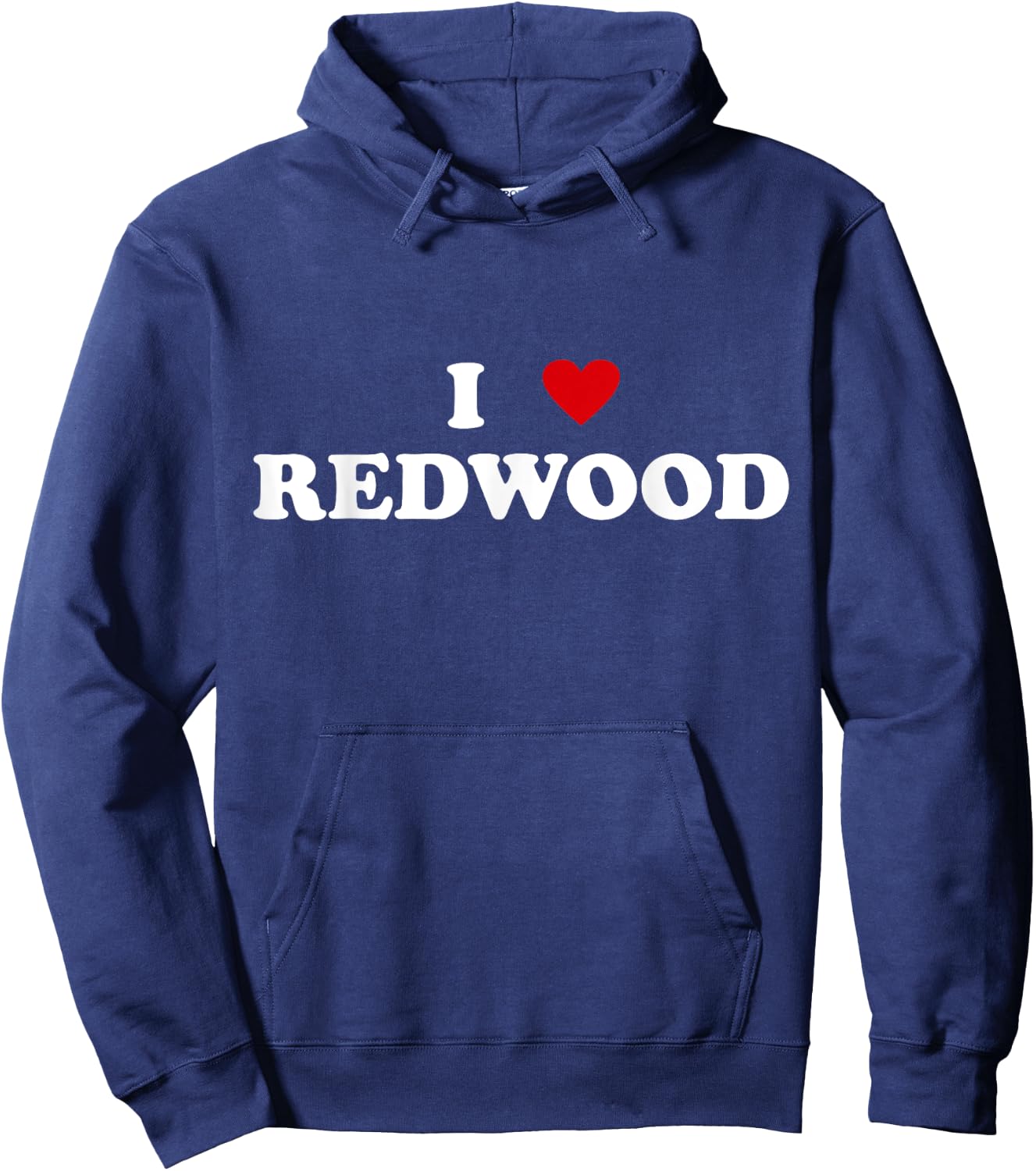 Heart USA National Park I Love Redwood Hoodie - Hoodie | Navy