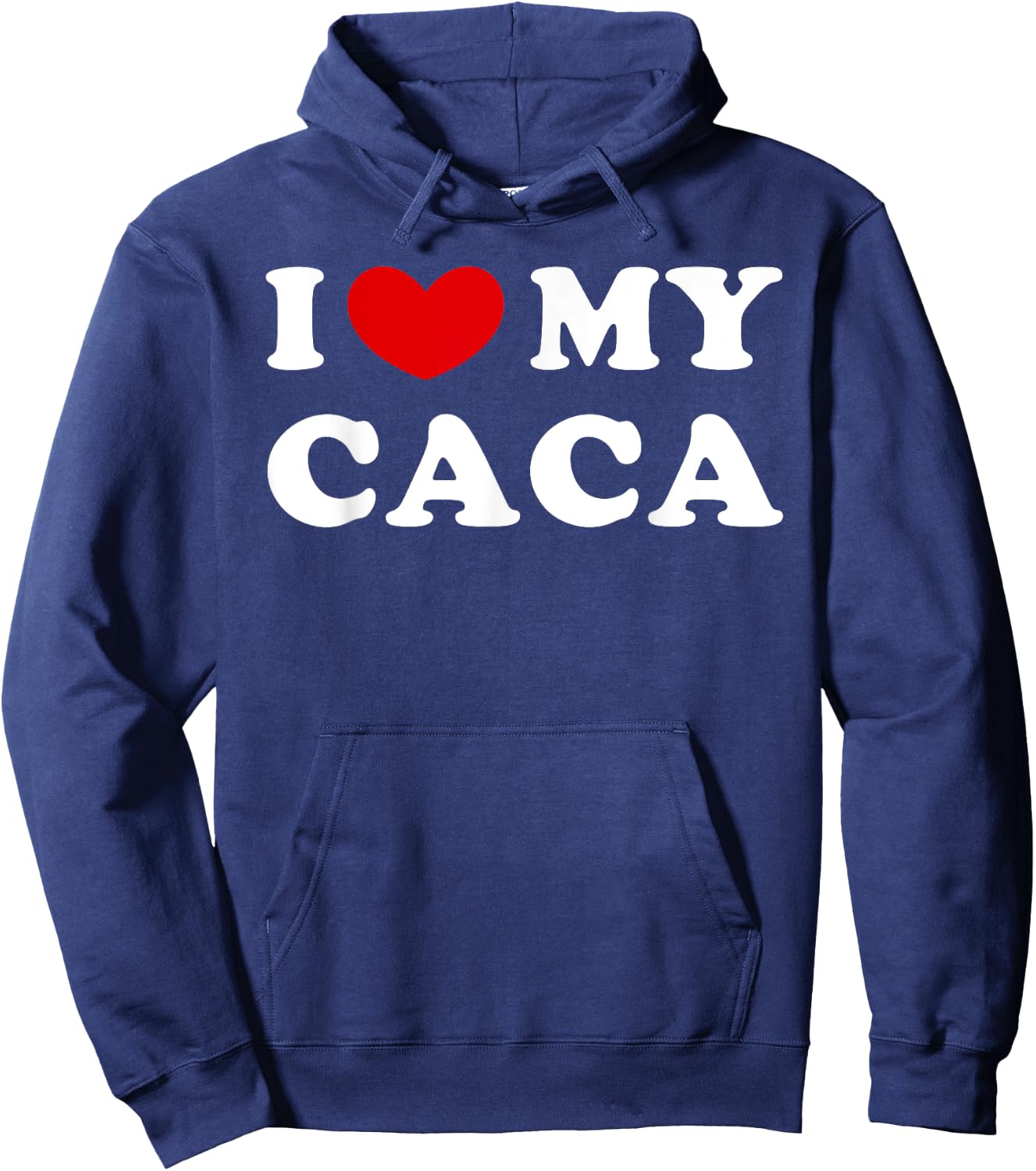 I Love My Caca, I Heart My Caca Hoodie - Hoodie | Navy