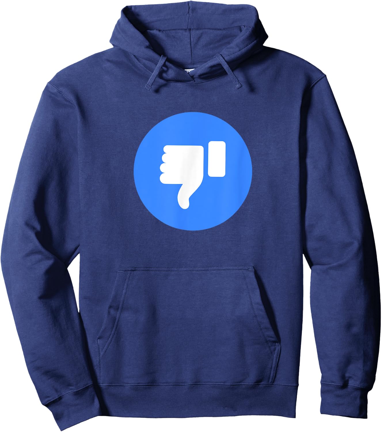 Thumbs Down Dislike Like Face Book Icon Hoodie - Hoodie | Navy