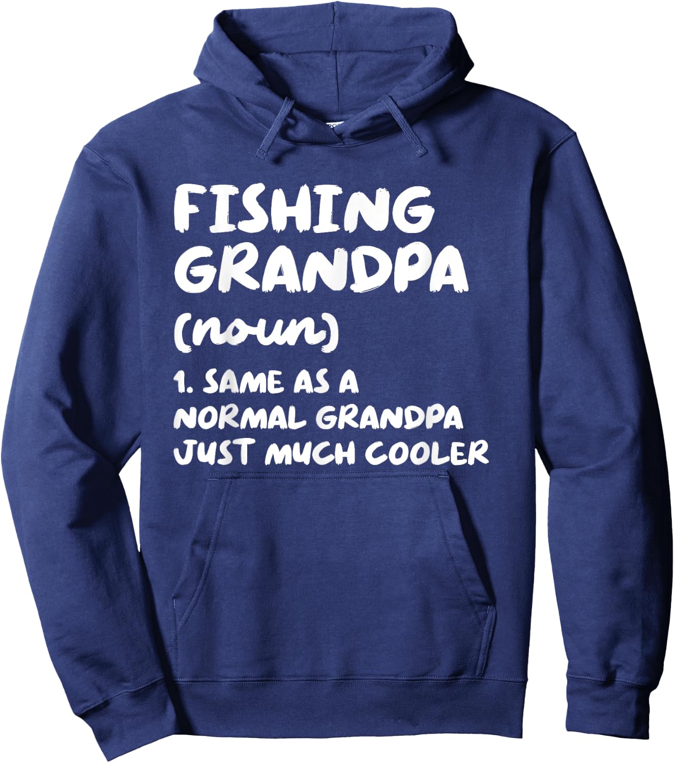 Fishing Grandpa Definition Funny Sports Hoodie - Hoodie | Navy