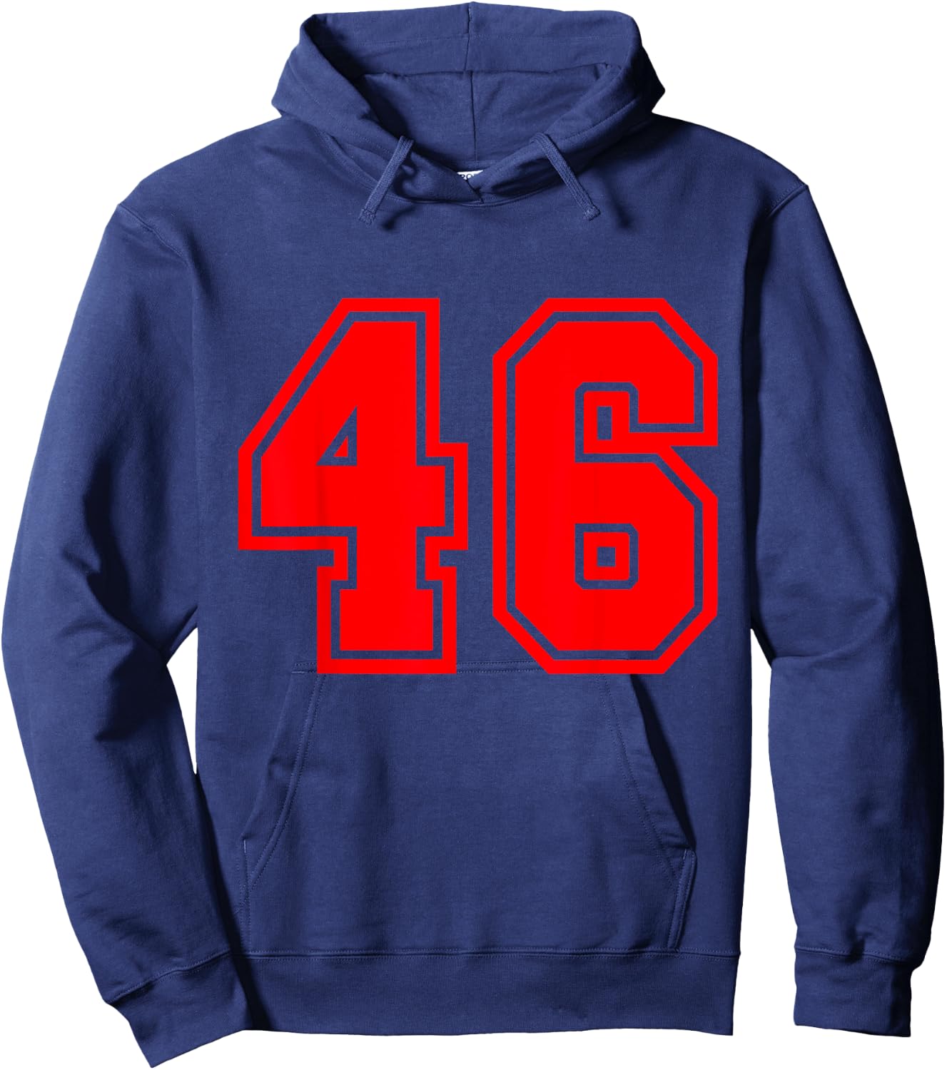 Number #46 Red Varsity Favorite Number Hoodie - Hoodie | Navy