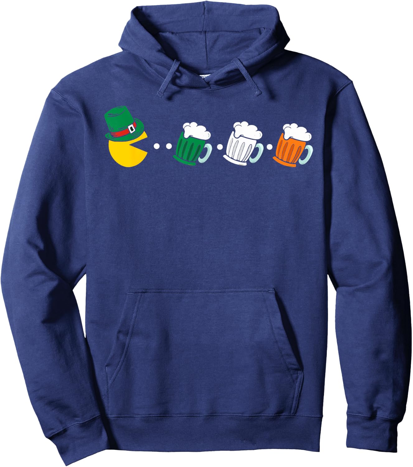 Irish Beer Ireland Flag St Patricks Day Hoodie - Hoodie | Navy