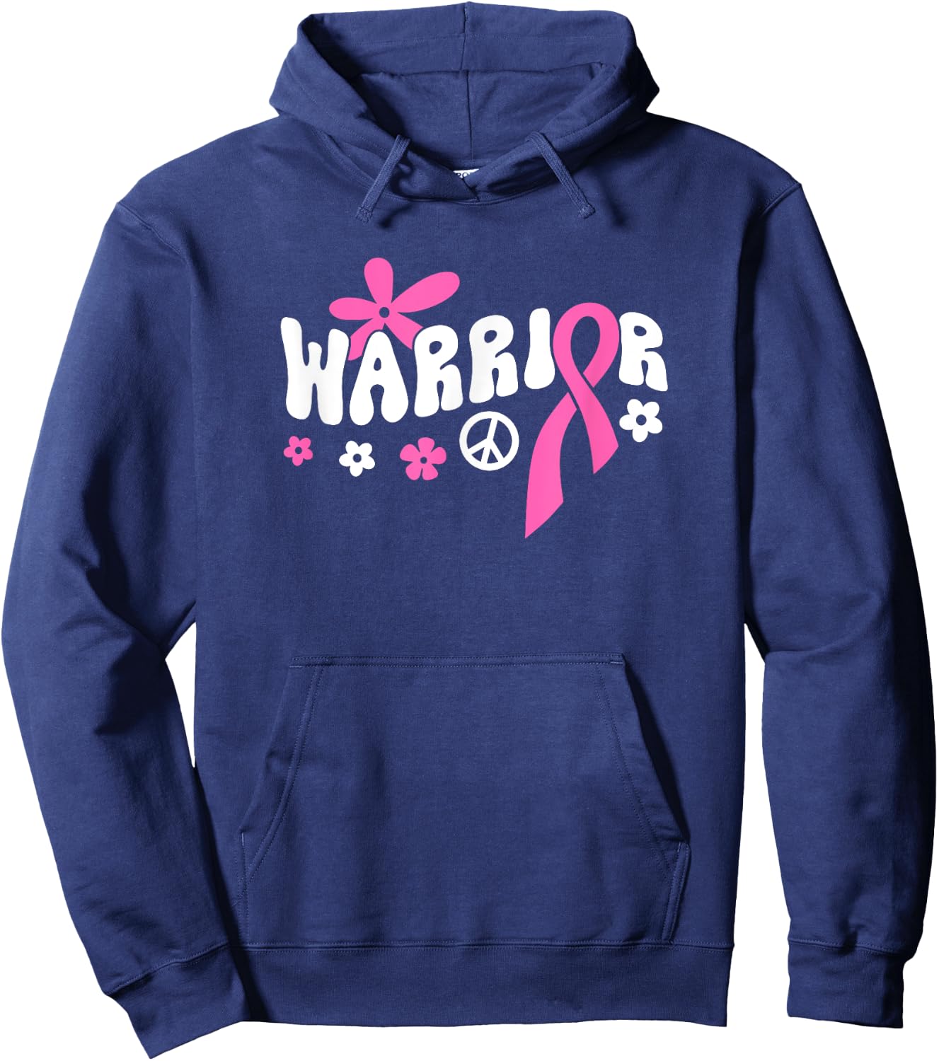 Breast Cancer Warrior Hoodie - Hoodie | Navy