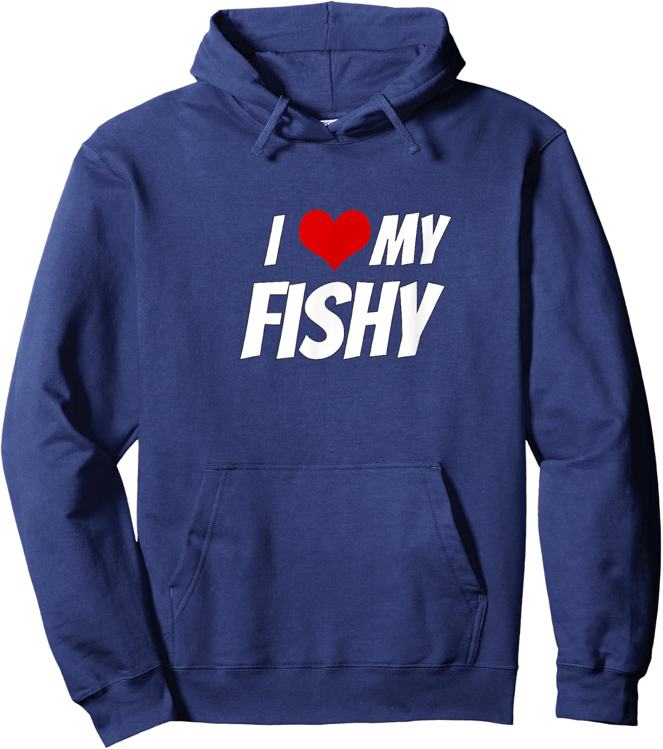 I Love My Fishy Heart Hoodie - Hoodie | Navy