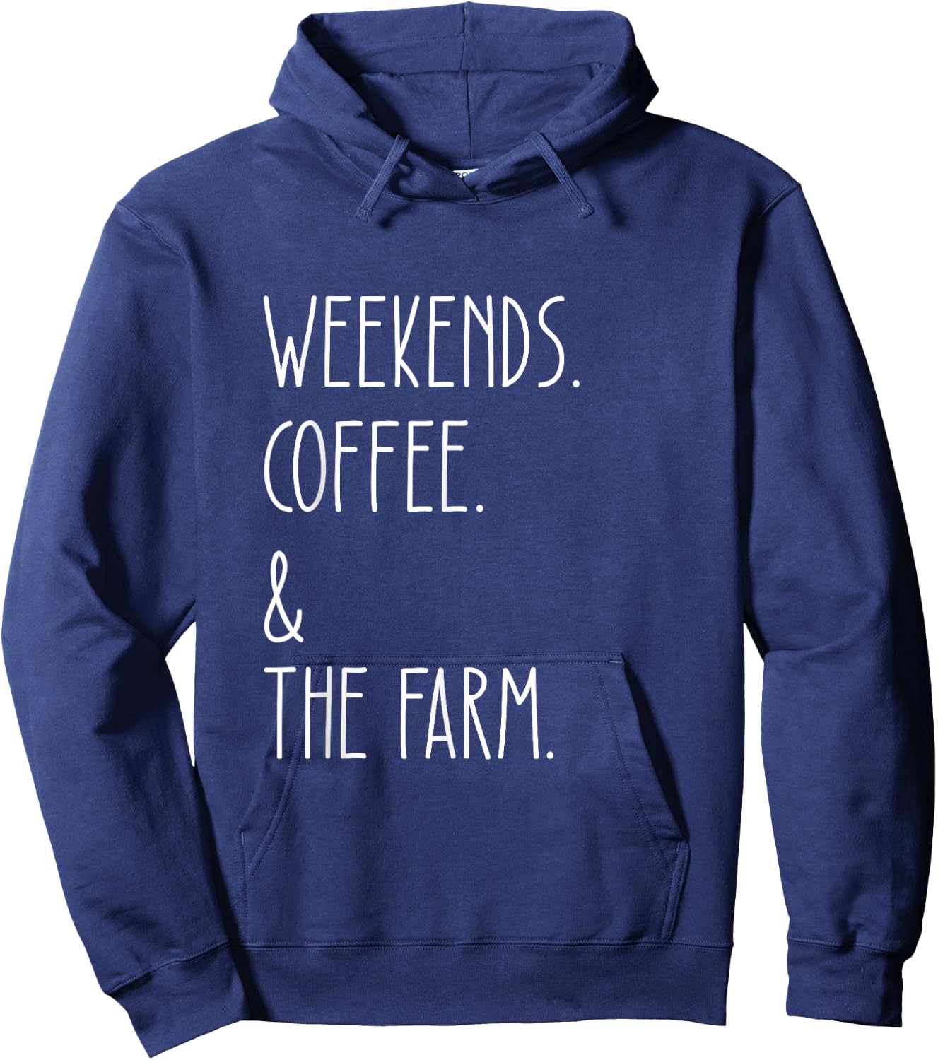 Weekends Coffee And The Farm Funny Farmer Lover Hoodie - Hoodie | Navy